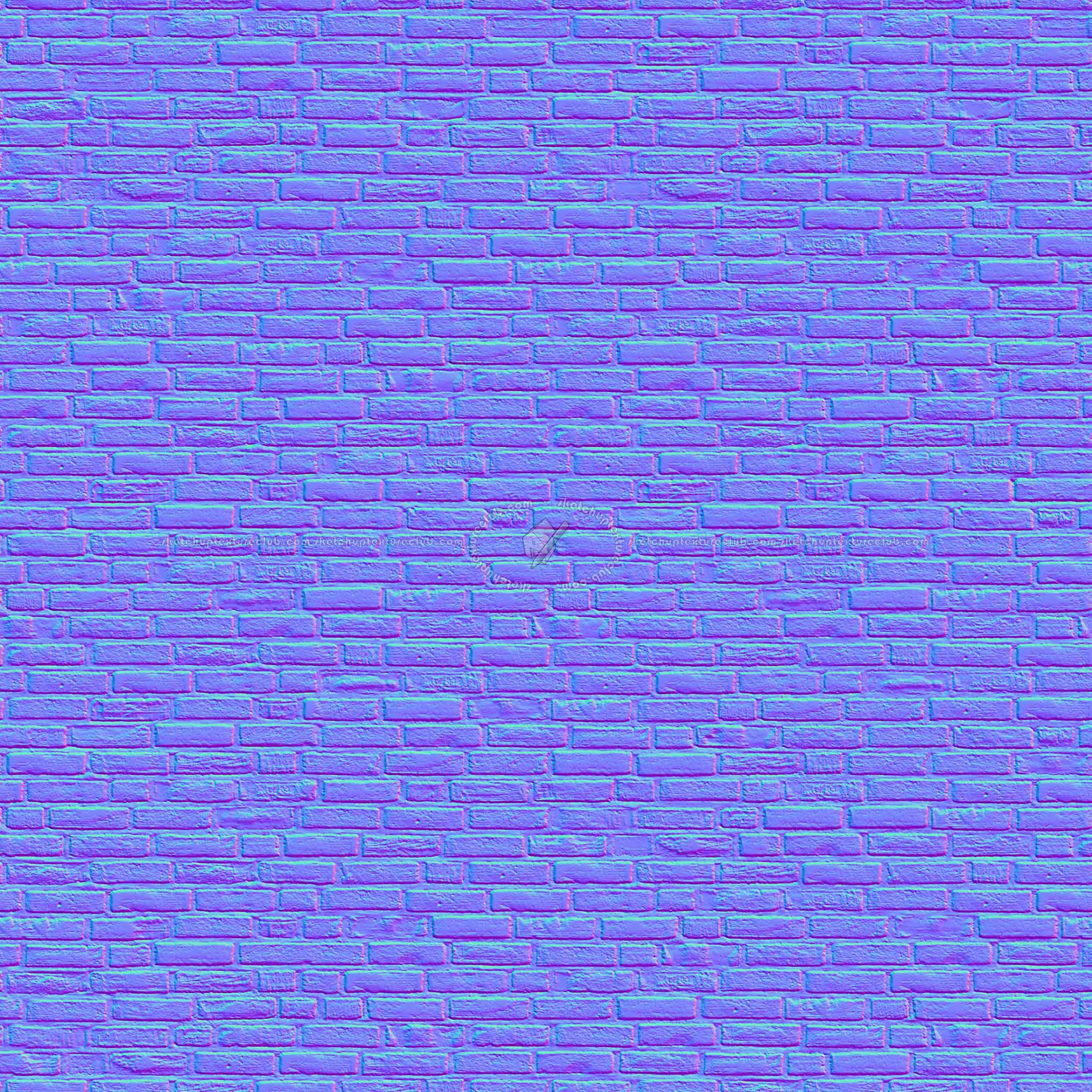Textures   -   ARCHITECTURE   -   BRICKS   -   Facing Bricks   -   Rustic  - Rustic bricks texture seamless 00225 - Normal