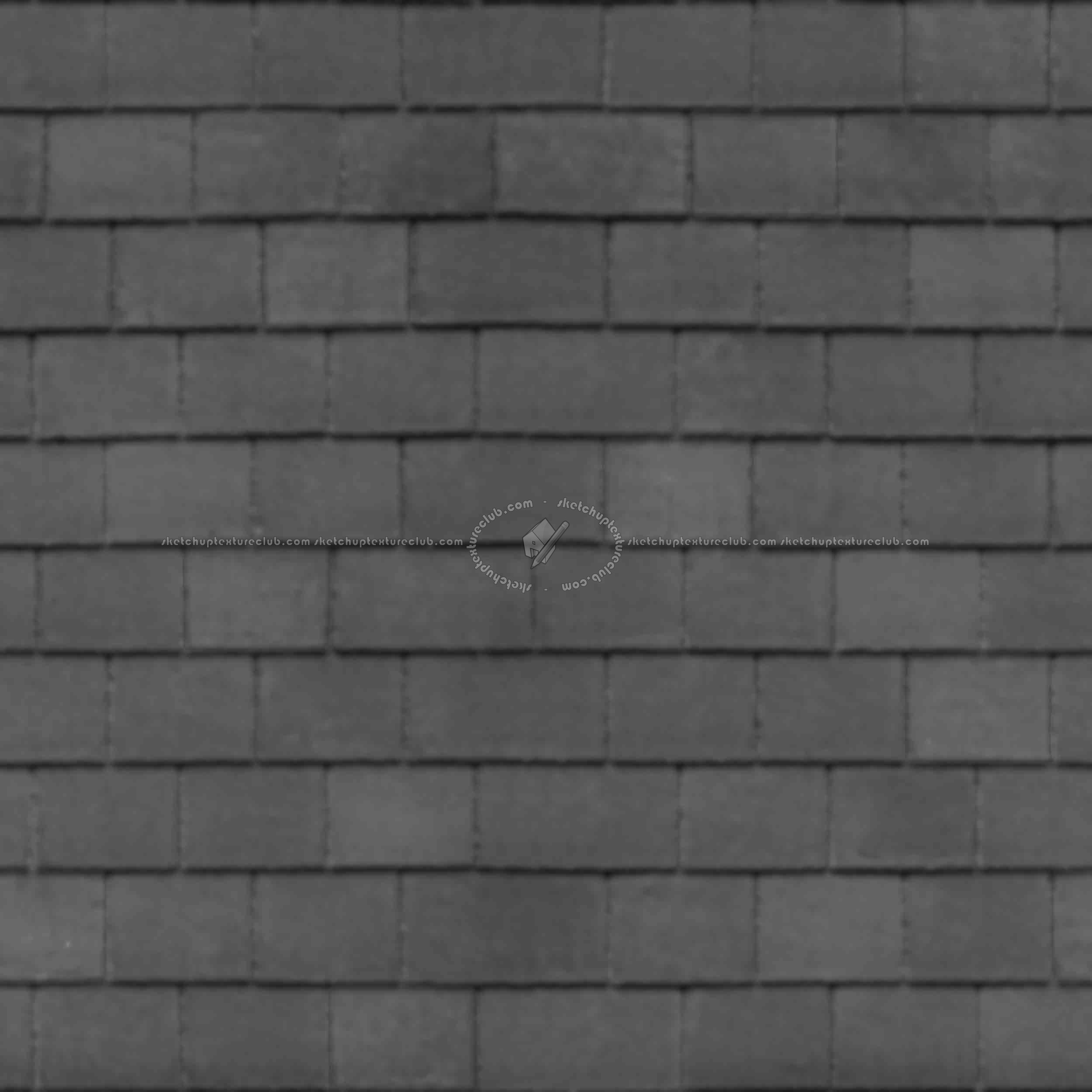 Textures   -   ARCHITECTURE   -   ROOFINGS   -   Slate roofs  - Slate roofing texture seamless 03946 - Displacement