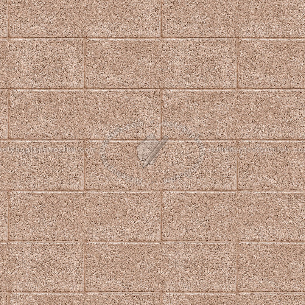 Textures   -   ARCHITECTURE   -   CONCRETE   -   Plates   -   Clean  - Clean cinder block texture seamless 01675 (seamless)