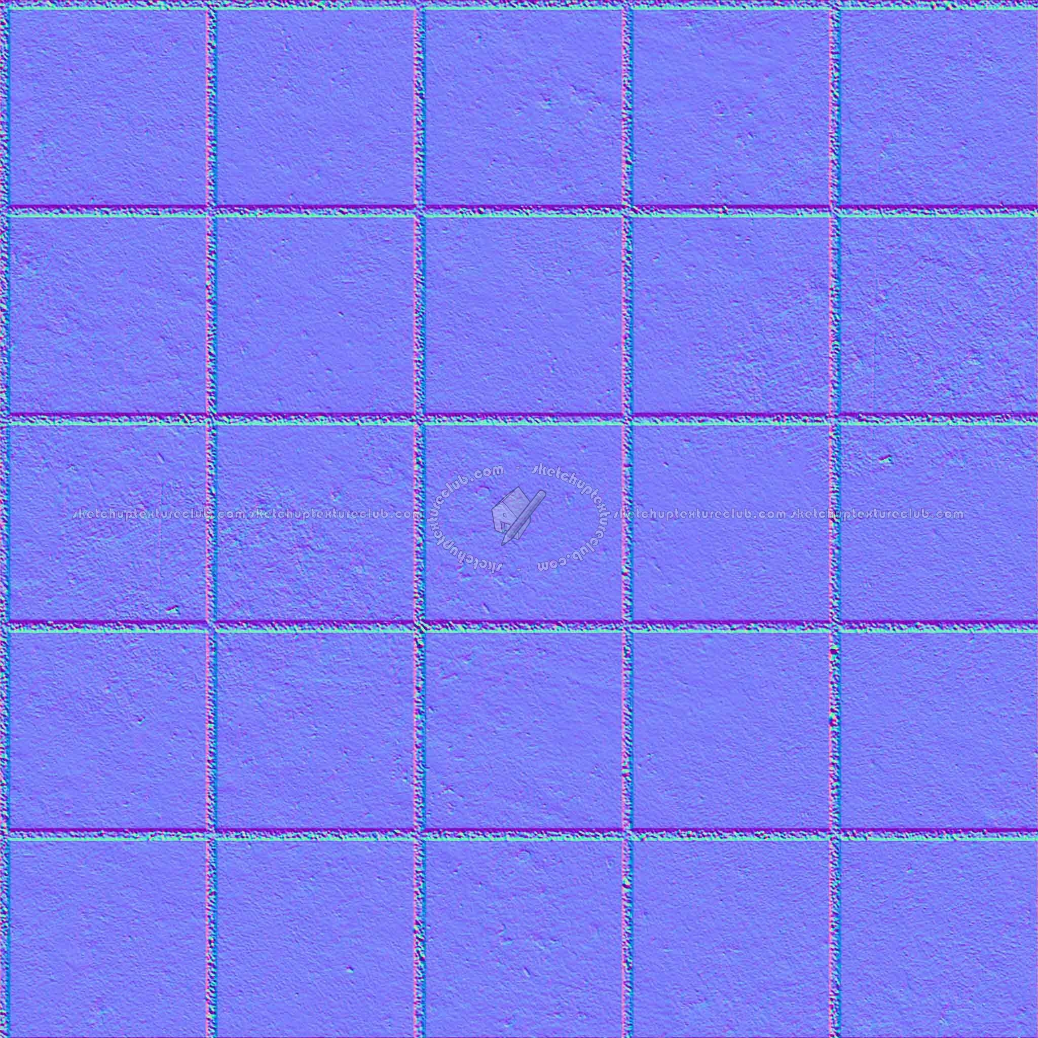 Textures   -   ARCHITECTURE   -   PAVING OUTDOOR   -   Concrete   -   Blocks damaged  - Concrete paving outdoor damaged texture seamless 05532 - Normal