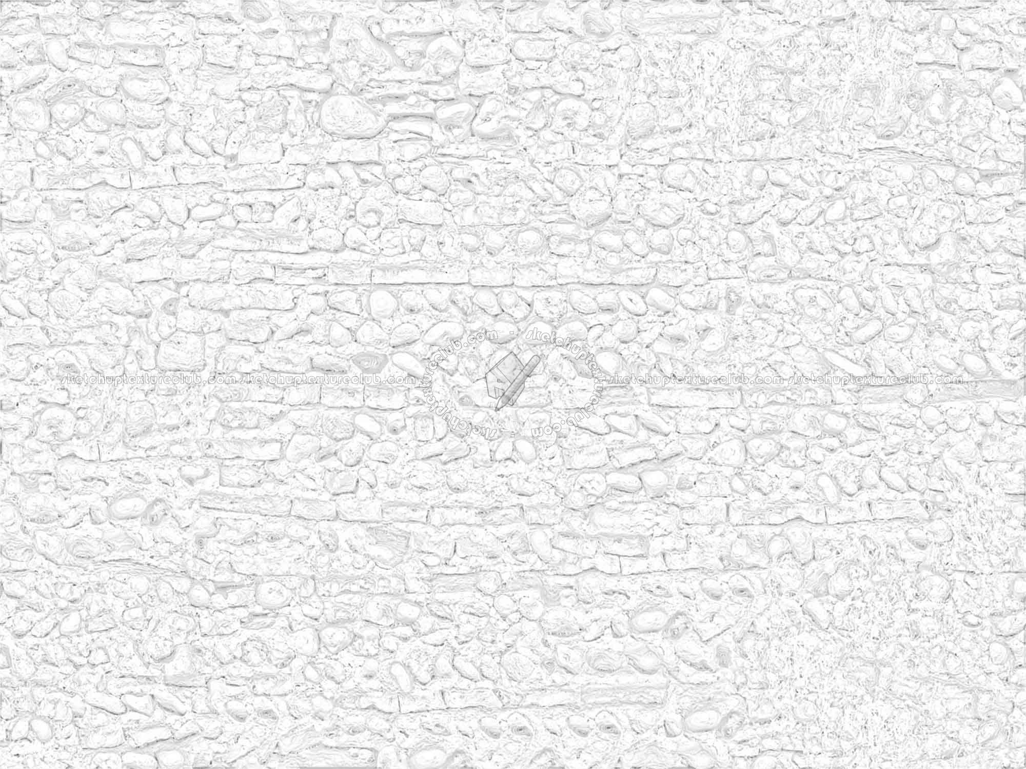 Textures   -   ARCHITECTURE   -   STONES WALLS   -   Damaged walls  - Damaged wall stone texture seamless 08287 - Ambient occlusion