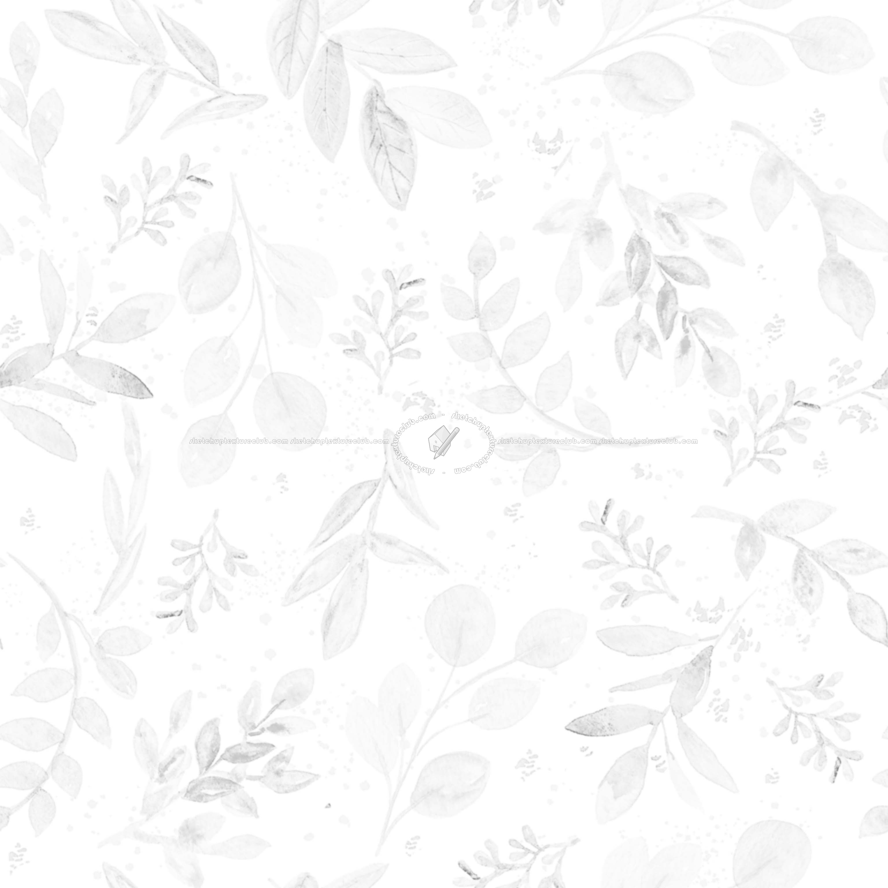 Textures   -   FREE PBR TEXTURES  - Floral wallpaper pbr texture seamless 22421 - Ambient occlusion