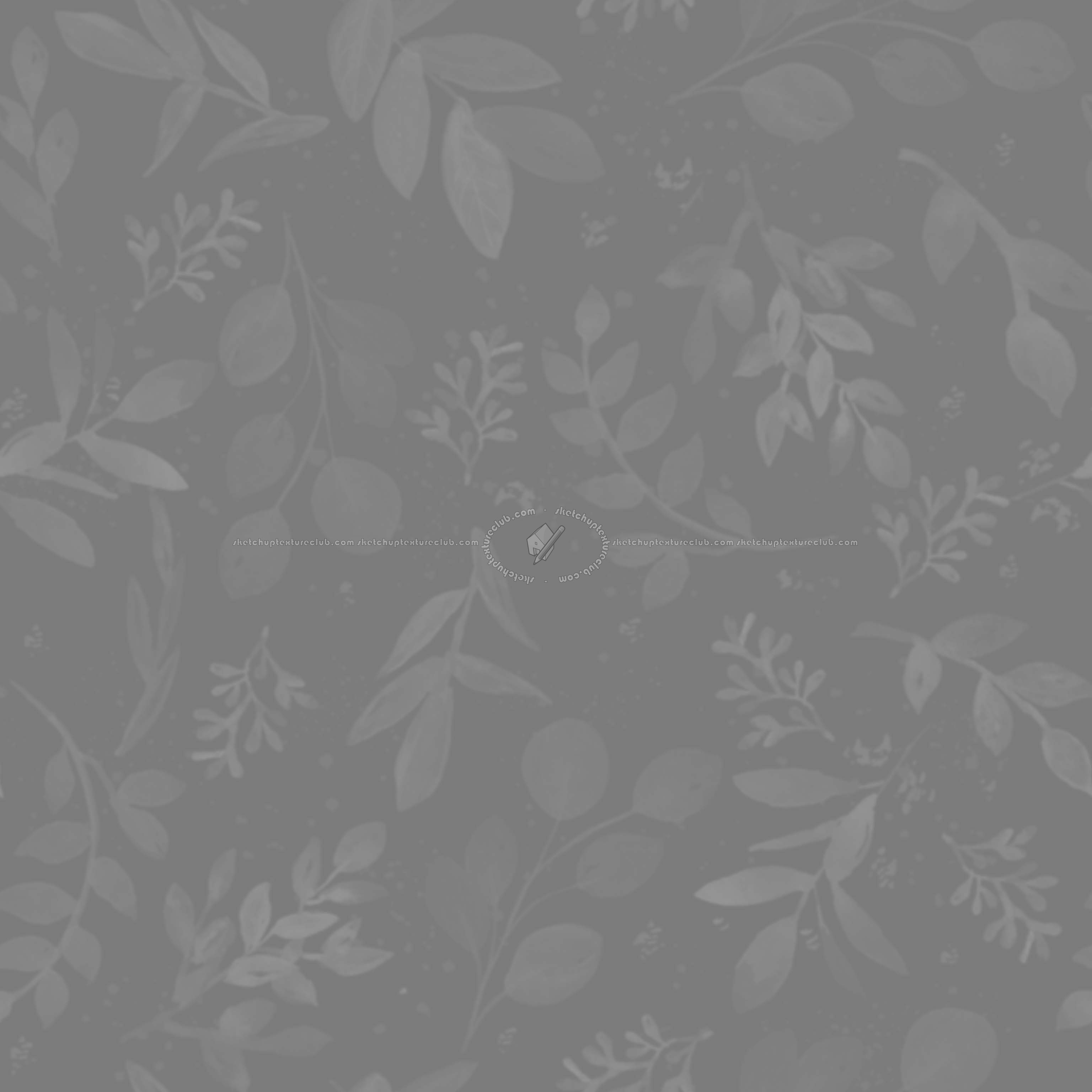 Textures   -   FREE PBR TEXTURES  - Floral wallpaper pbr texture seamless 22421 - Displacement