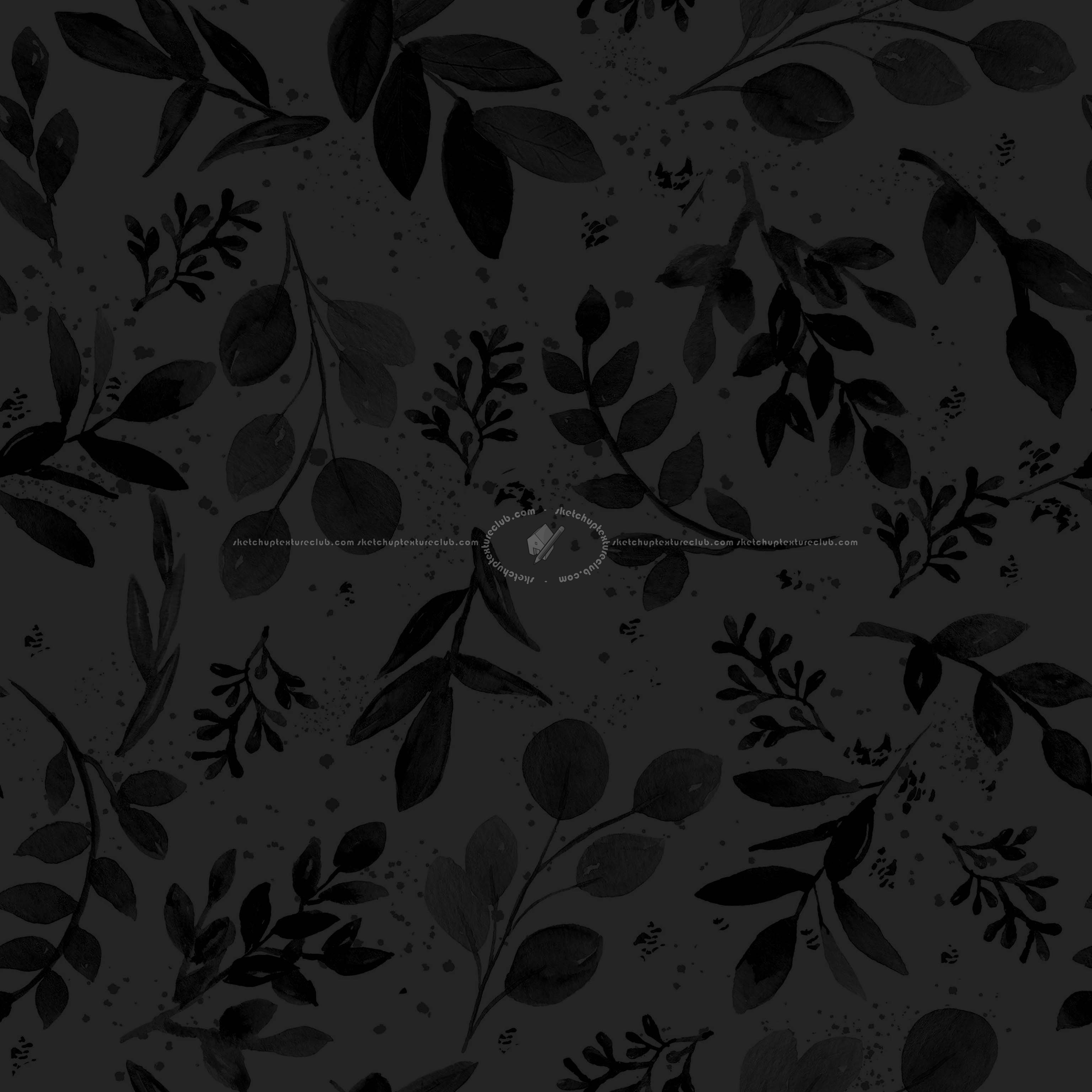 Textures   -   FREE PBR TEXTURES  - Floral wallpaper pbr texture seamless 22421 - Specular