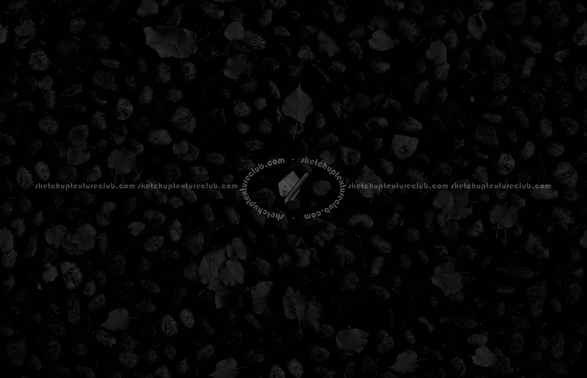 Textures   -   ARCHITECTURE   -   ROADS   -   Paving streets   -   Rounded cobble  - Rounded cobblestone with dead leaves texture seamless 18791 - Specular