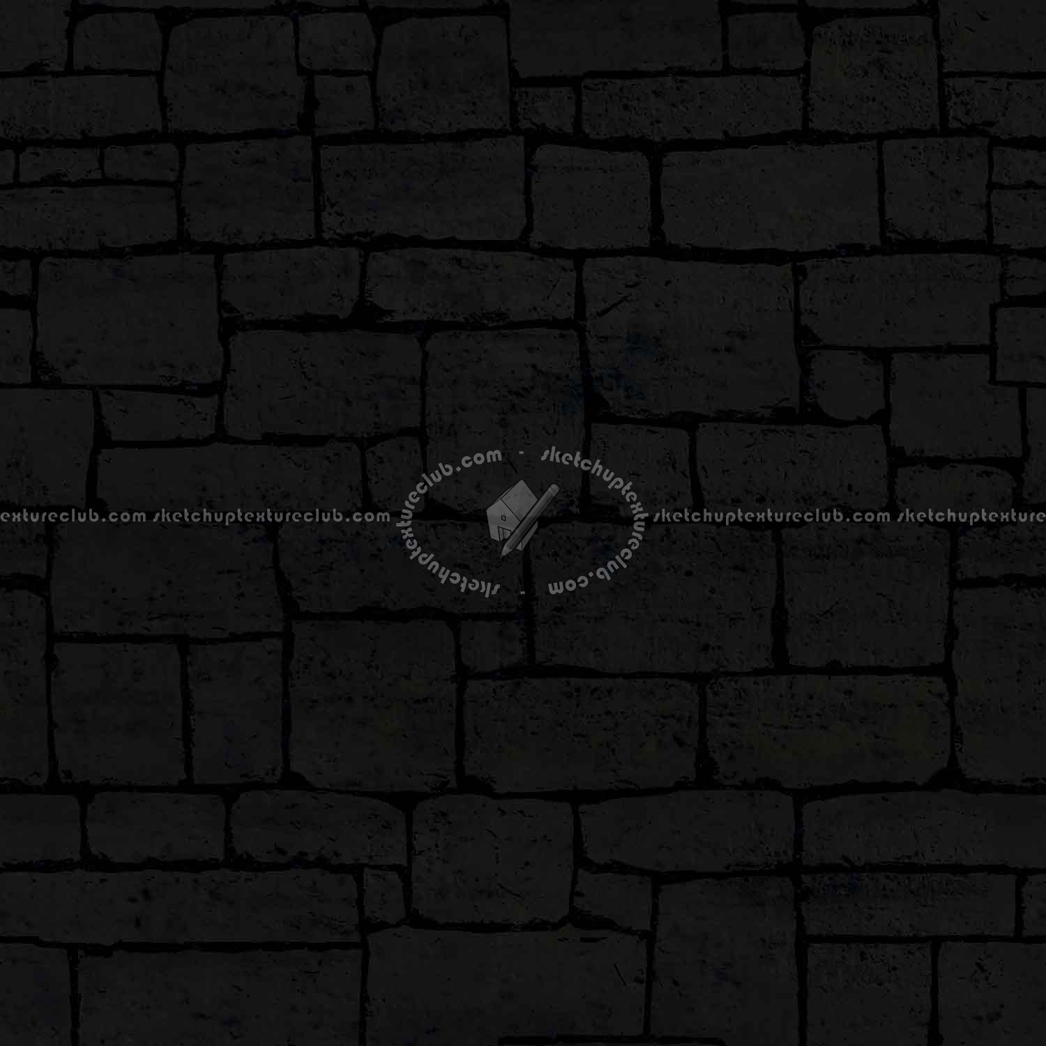 Textures   -   ARCHITECTURE   -   STONES WALLS   -   Stone blocks  - Wall stone with regular blocks texture seamless 08345 - Specular