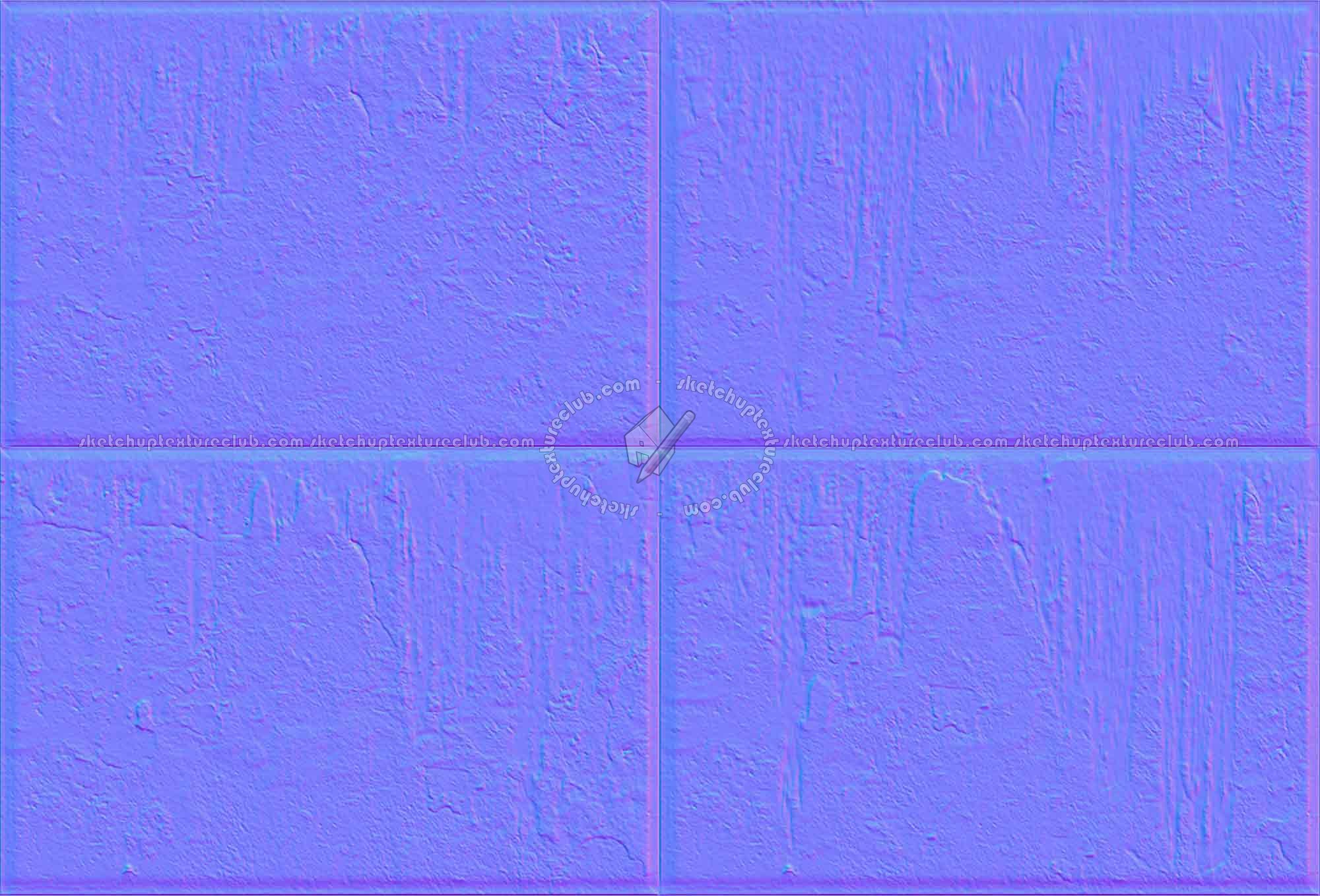 Textures   -   ARCHITECTURE   -   CONCRETE   -   Plates   -   Dirty  - Concrete dirt plates wall texture seamless 01778 - Normal