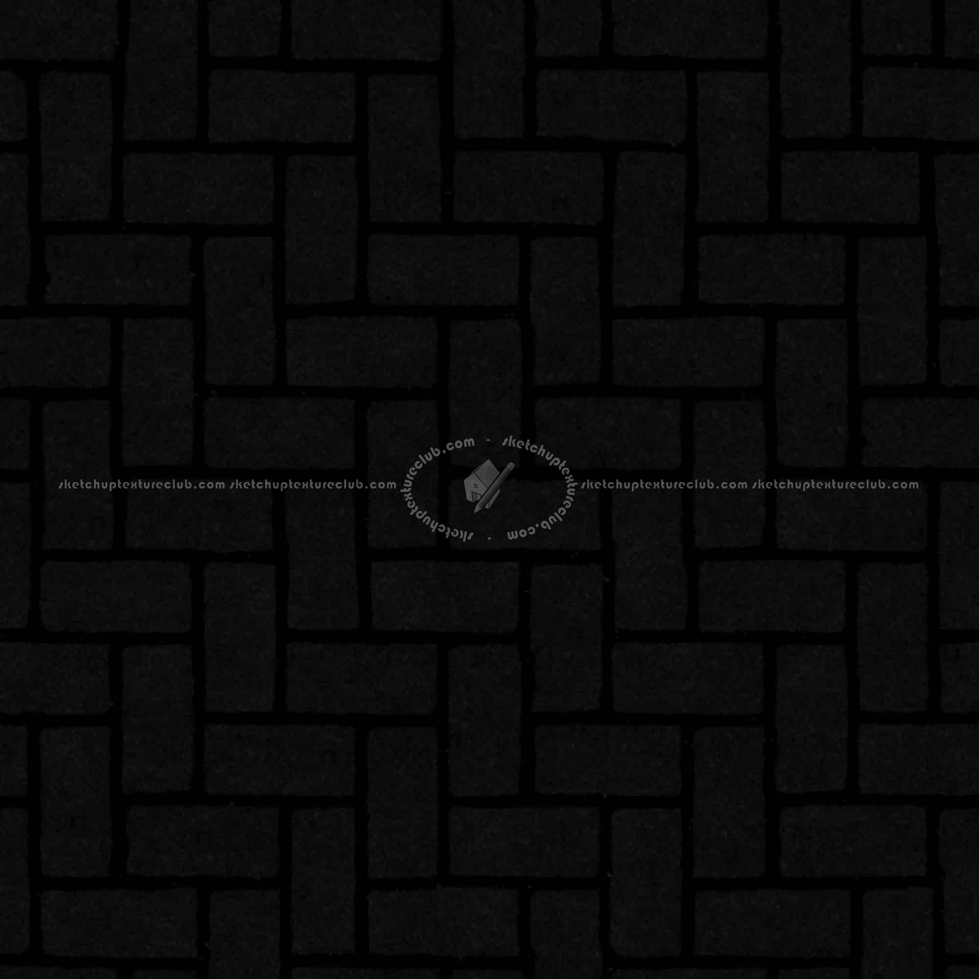 Textures   -   ARCHITECTURE   -   PAVING OUTDOOR   -   Concrete   -   Herringbone  - Concrete paving herringbone outdoor texture seamless 05843 - Specular