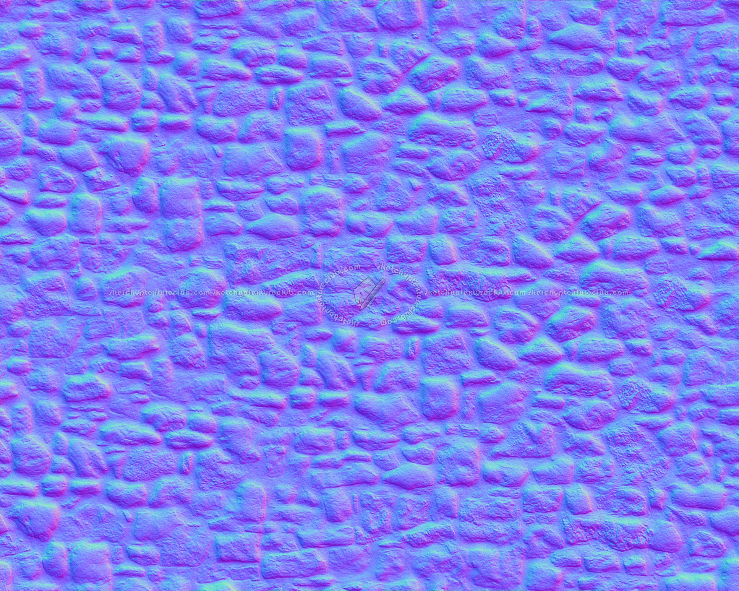 Textures   -   ARCHITECTURE   -   STONES WALLS   -   Damaged walls  - Damaged wall stone texture seamless 08289 - Normal