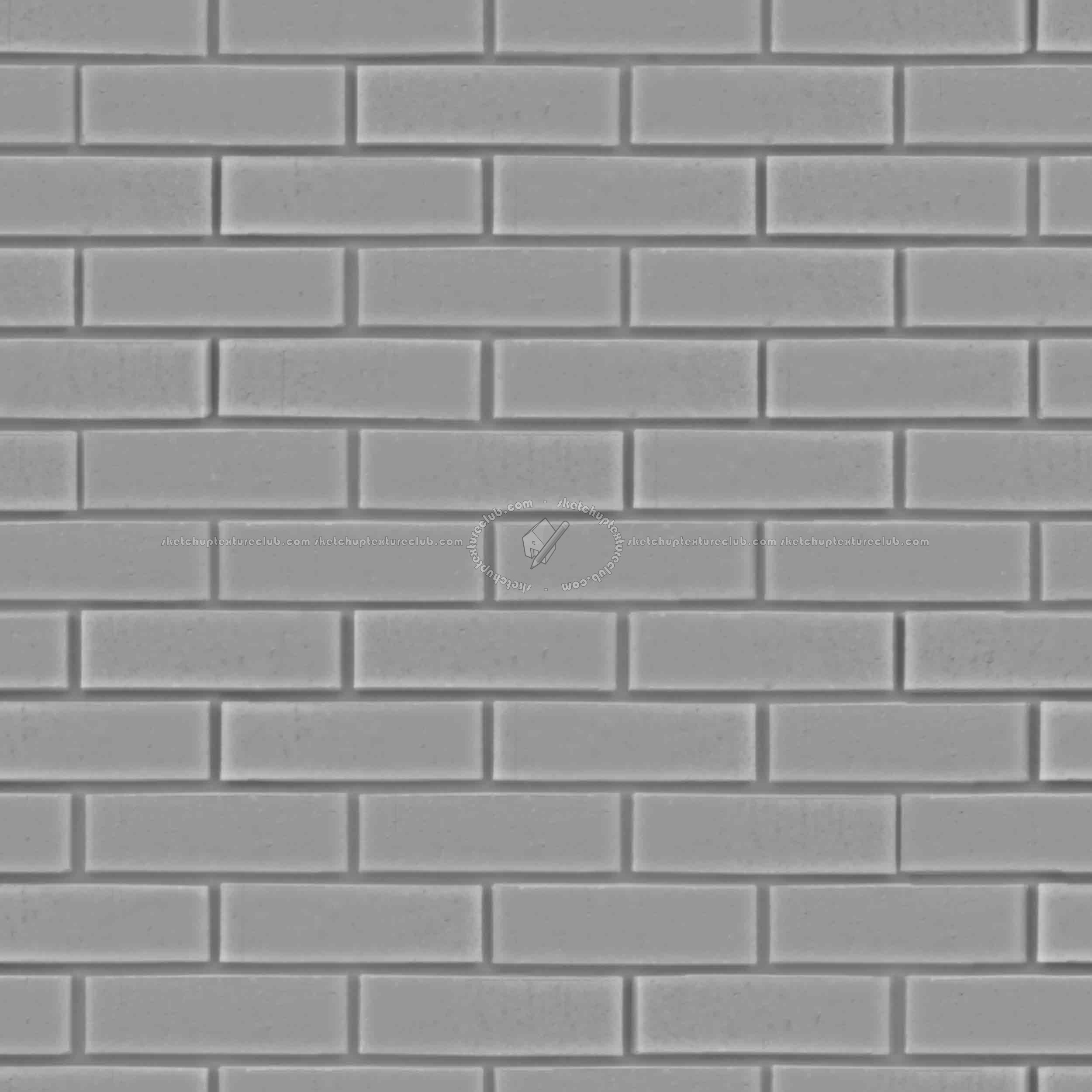 Textures   -   ARCHITECTURE   -   BRICKS   -   Facing Bricks   -   Smooth  - Facing smooth bricks texture seamless 00304 - Displacement