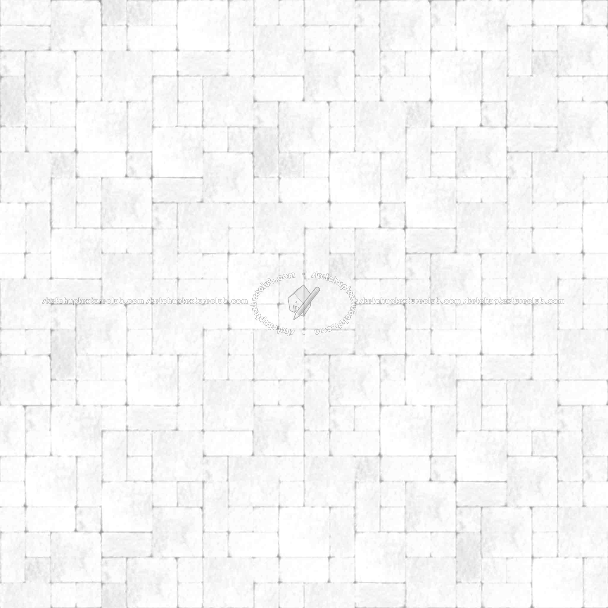 Textures   -   ARCHITECTURE   -   PAVING OUTDOOR   -   Pavers stone   -   Blocks mixed  - Pavers stone mixed size texture seamless 06141 - Ambient occlusion