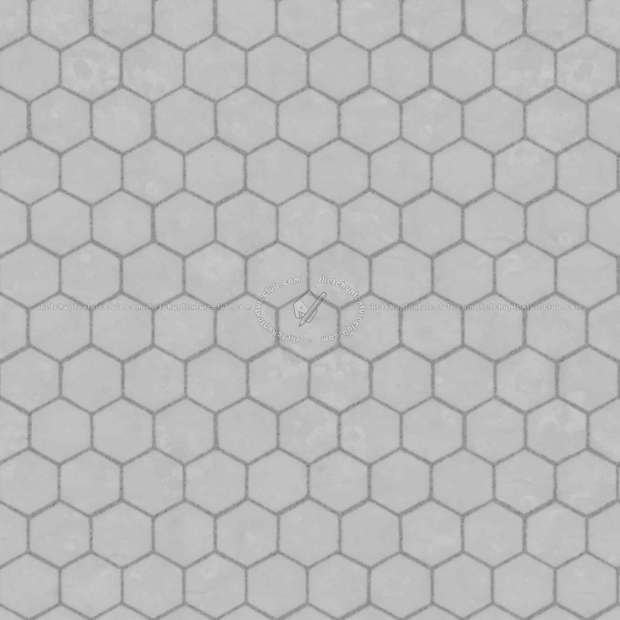 Textures   -   ARCHITECTURE   -   PAVING OUTDOOR   -   Hexagonal  - Dirty stone paving outdoor hexagonal texture seamless 06037 - Displacement