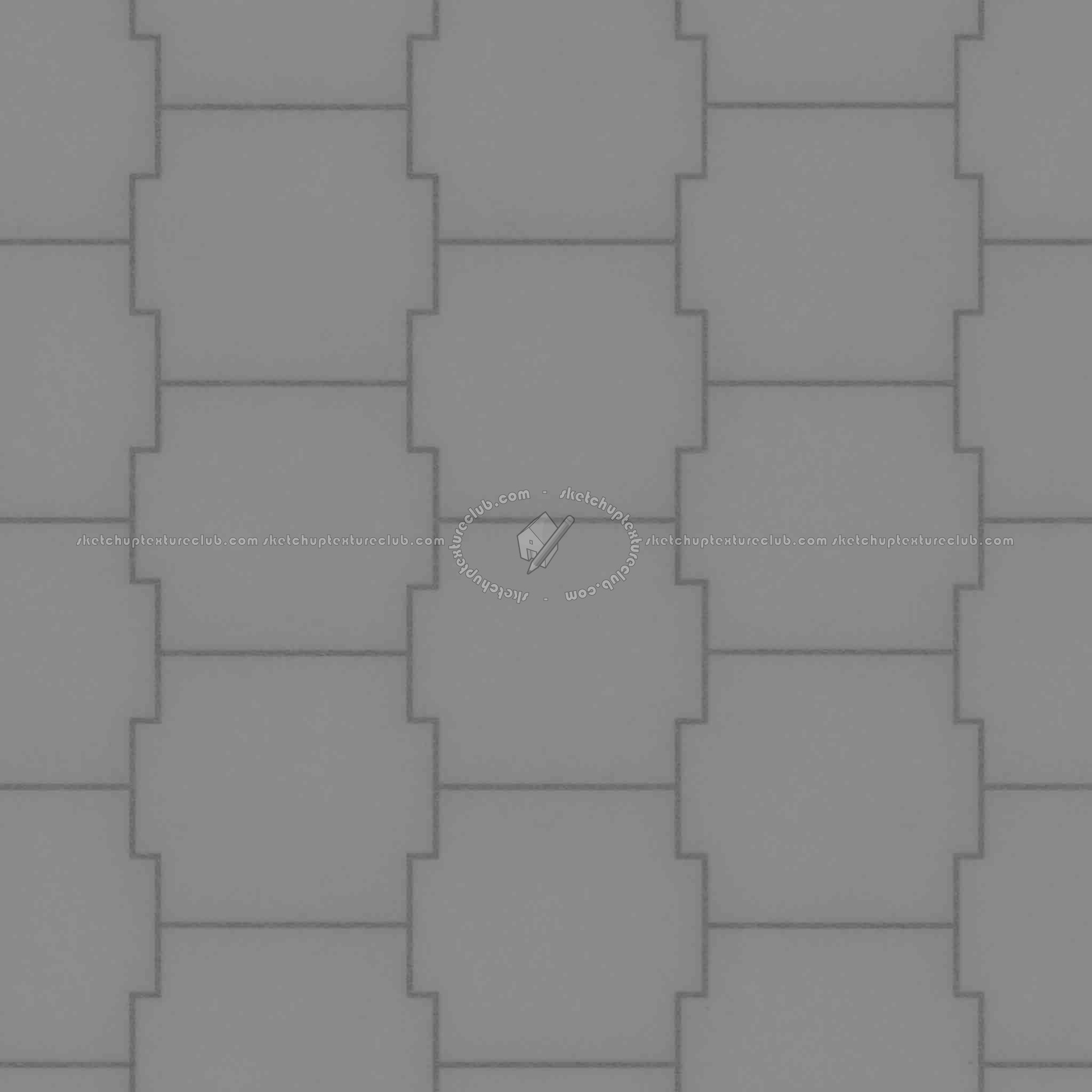 Textures   -   ARCHITECTURE   -   PAVING OUTDOOR   -   Concrete   -   Blocks mixed  - Paving concrete mixed size texture seamless 05616 - Displacement