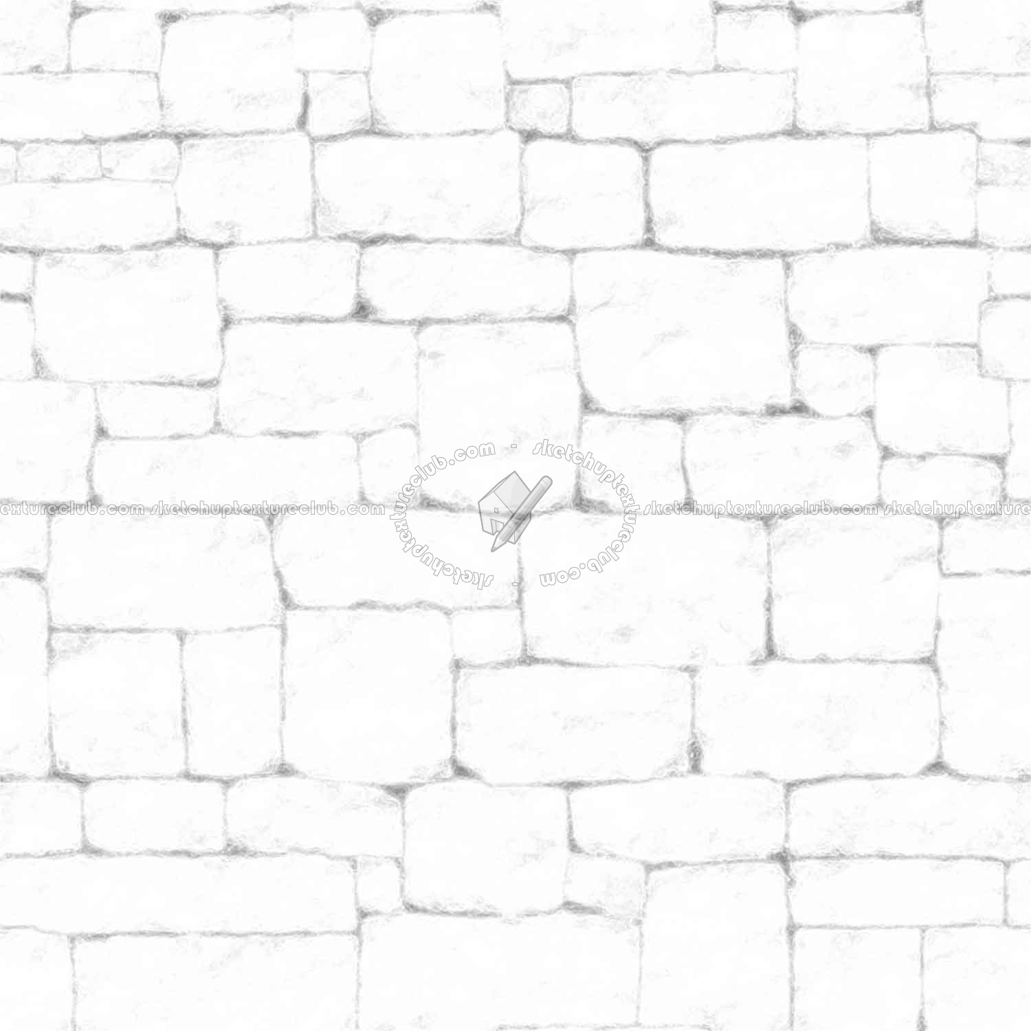 Textures   -   ARCHITECTURE   -   STONES WALLS   -   Stone blocks  - Wall stone with regular blocks texture seamless 08348 - Ambient occlusion