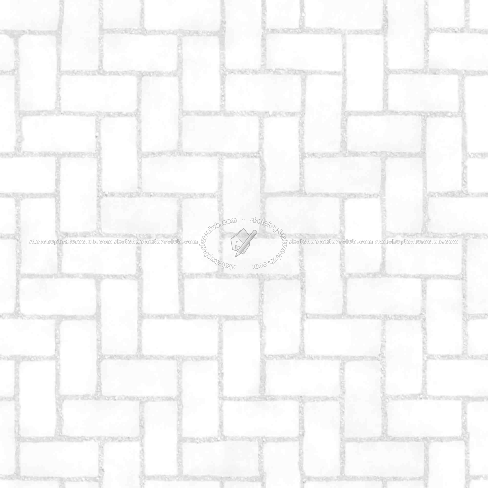 Textures   -   ARCHITECTURE   -   PAVING OUTDOOR   -   Concrete   -   Herringbone  - Concrete paving herringbone outdoor texture seamless 05846 - Ambient occlusion