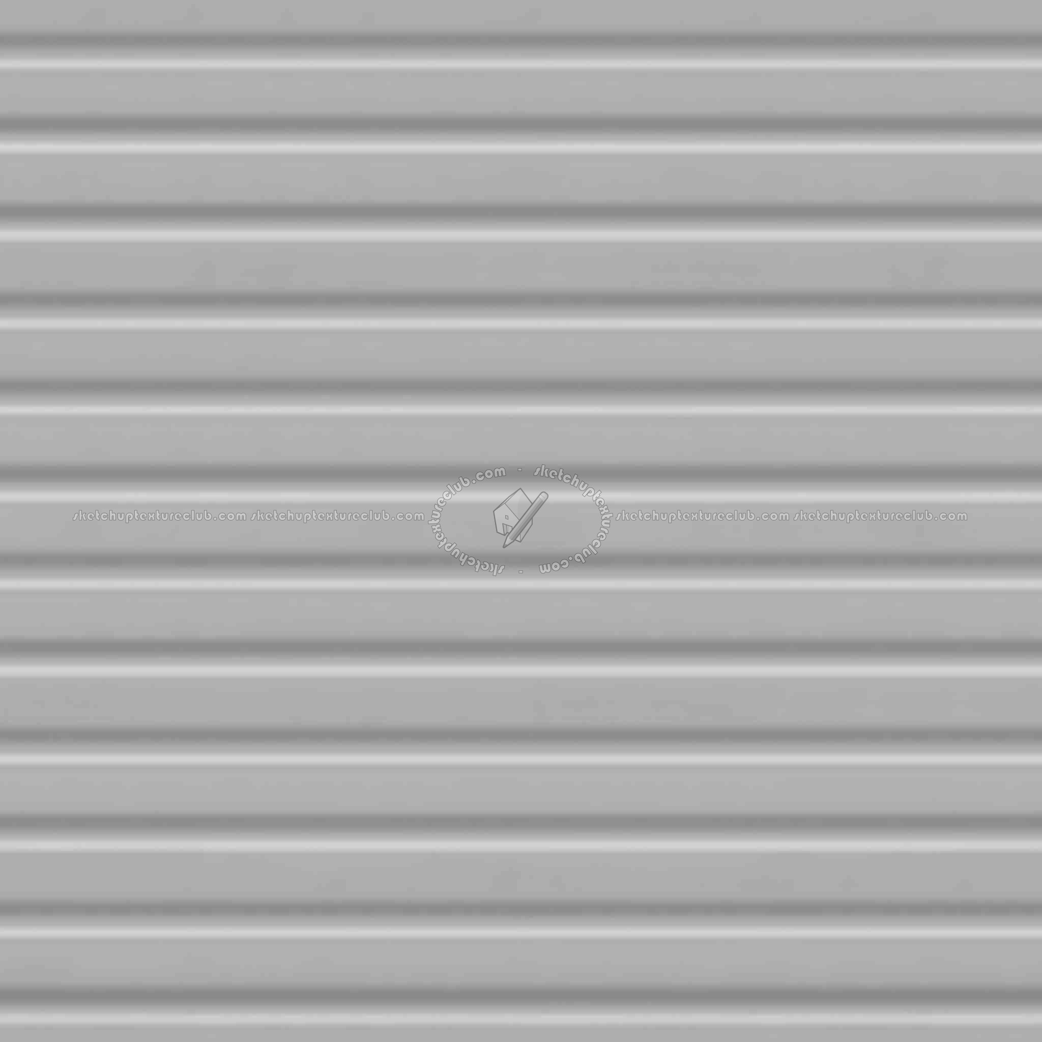 Textures   -   MATERIALS   -   METALS   -   Corrugated  - Painted corrugated metal texture seamless 09974 - Displacement