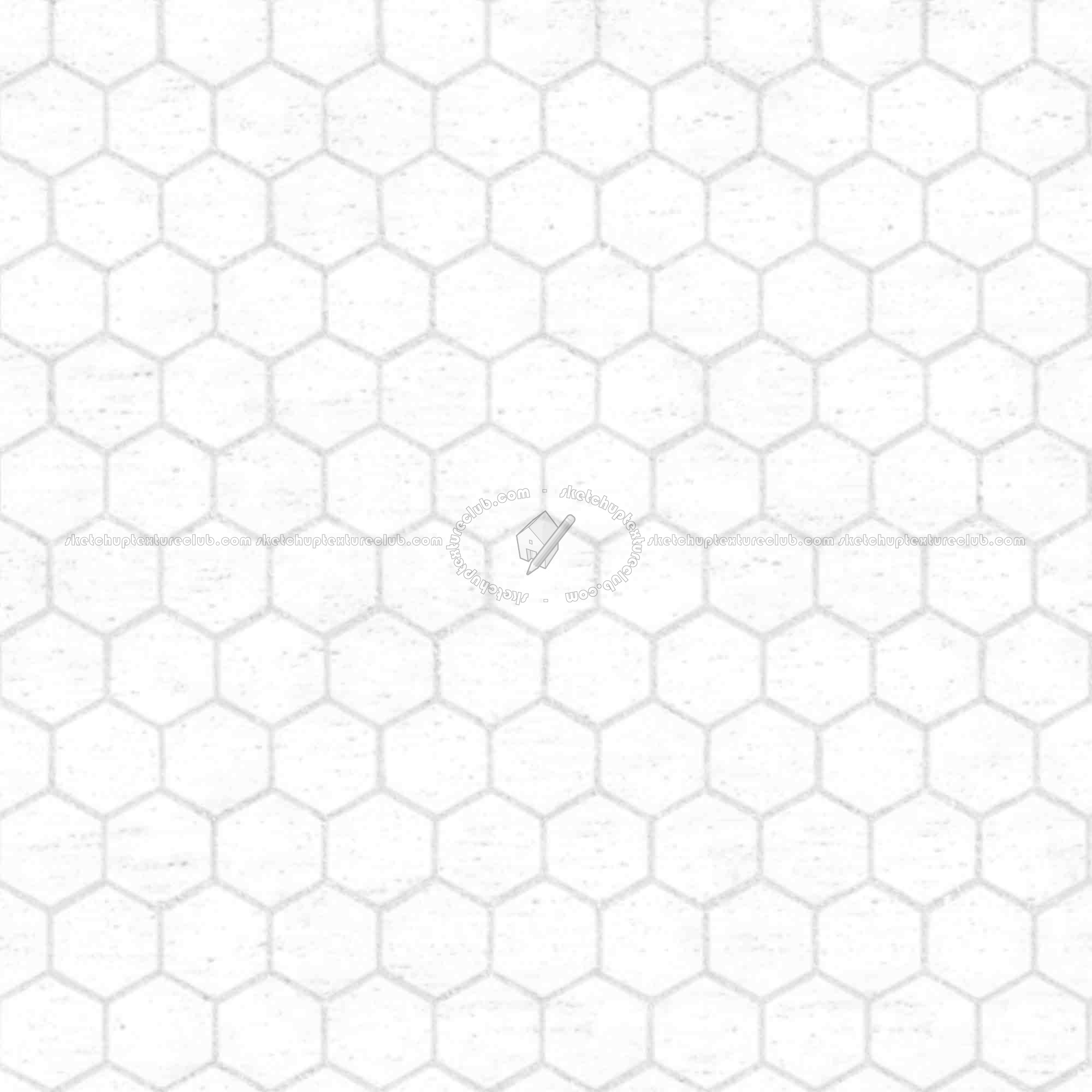 Textures   -   ARCHITECTURE   -   PAVING OUTDOOR   -   Hexagonal  - Travertine paving outdoor hexagonal texture seamless 06038 - Ambient occlusion