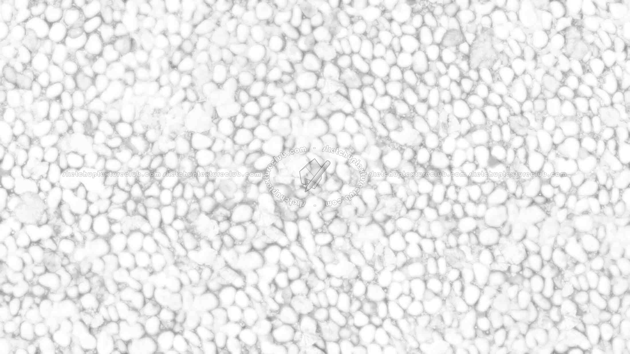 Textures   -   ARCHITECTURE   -   ROADS   -   Paving streets   -   Rounded cobble  - White rounded cobblestone with dead leaves texture seamless 19065 - Ambient occlusion