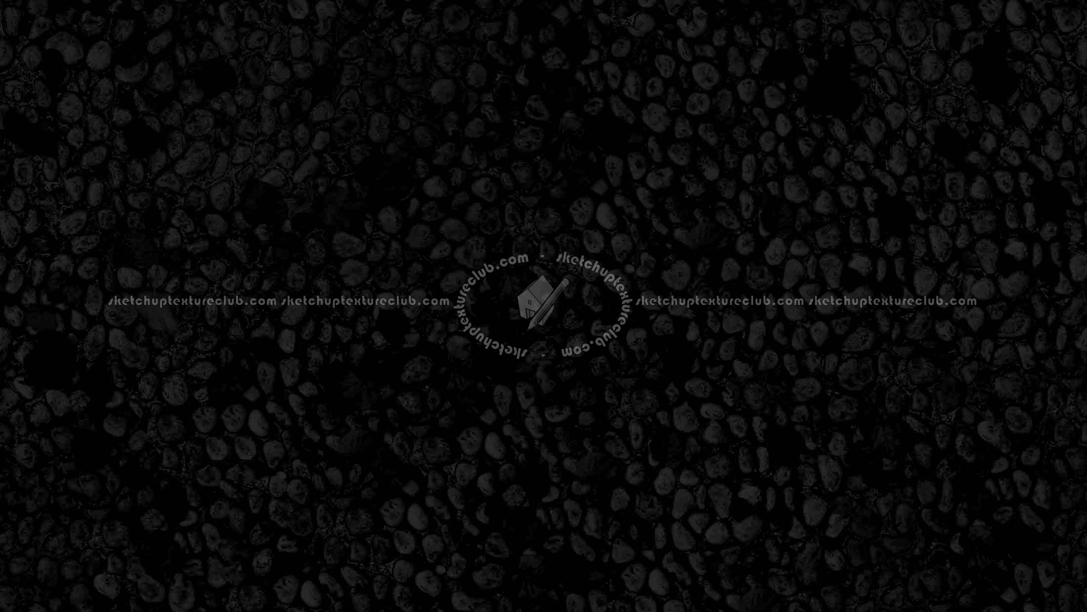 Textures   -   ARCHITECTURE   -   ROADS   -   Paving streets   -   Rounded cobble  - White rounded cobblestone with dead leaves texture seamless 19065 - Specular