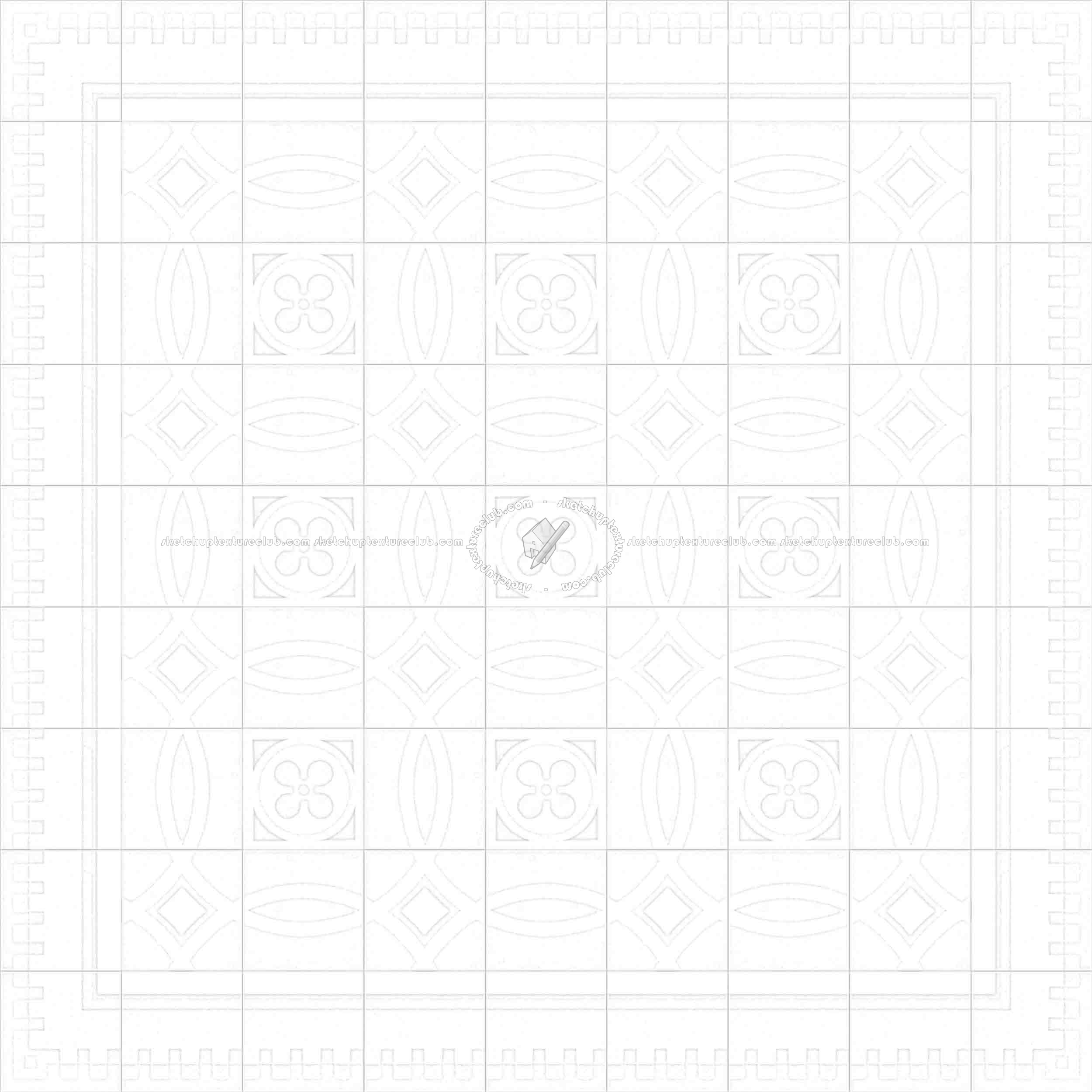 Textures   -   ARCHITECTURE   -   TILES INTERIOR   -   Cement - Encaustic   -   Cement  - Cement concrete tile texture seamless 13372 - Ambient occlusion