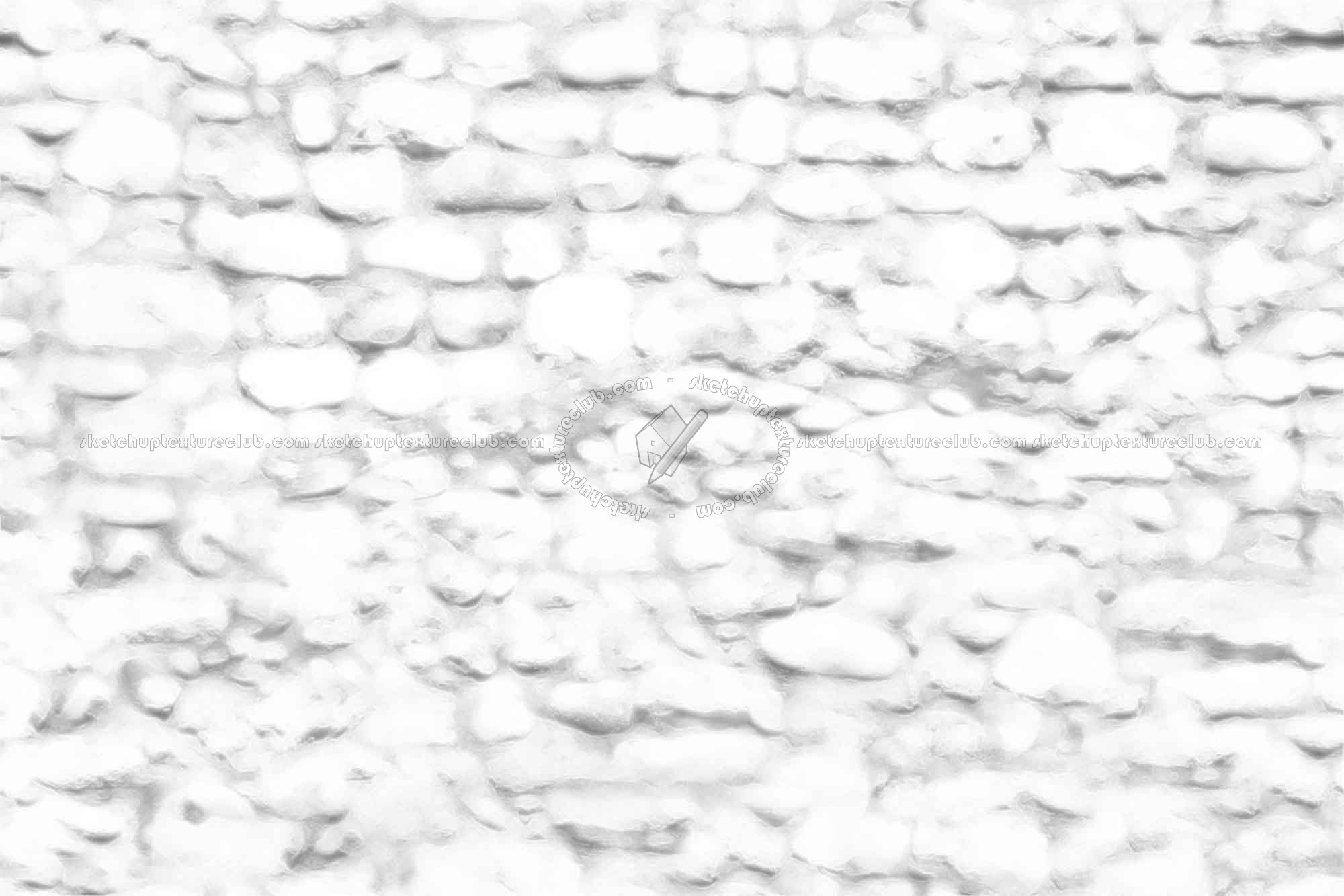 Textures   -   ARCHITECTURE   -   STONES WALLS   -   Damaged walls  - Damaged wall stone texture seamless 08292 - Ambient occlusion