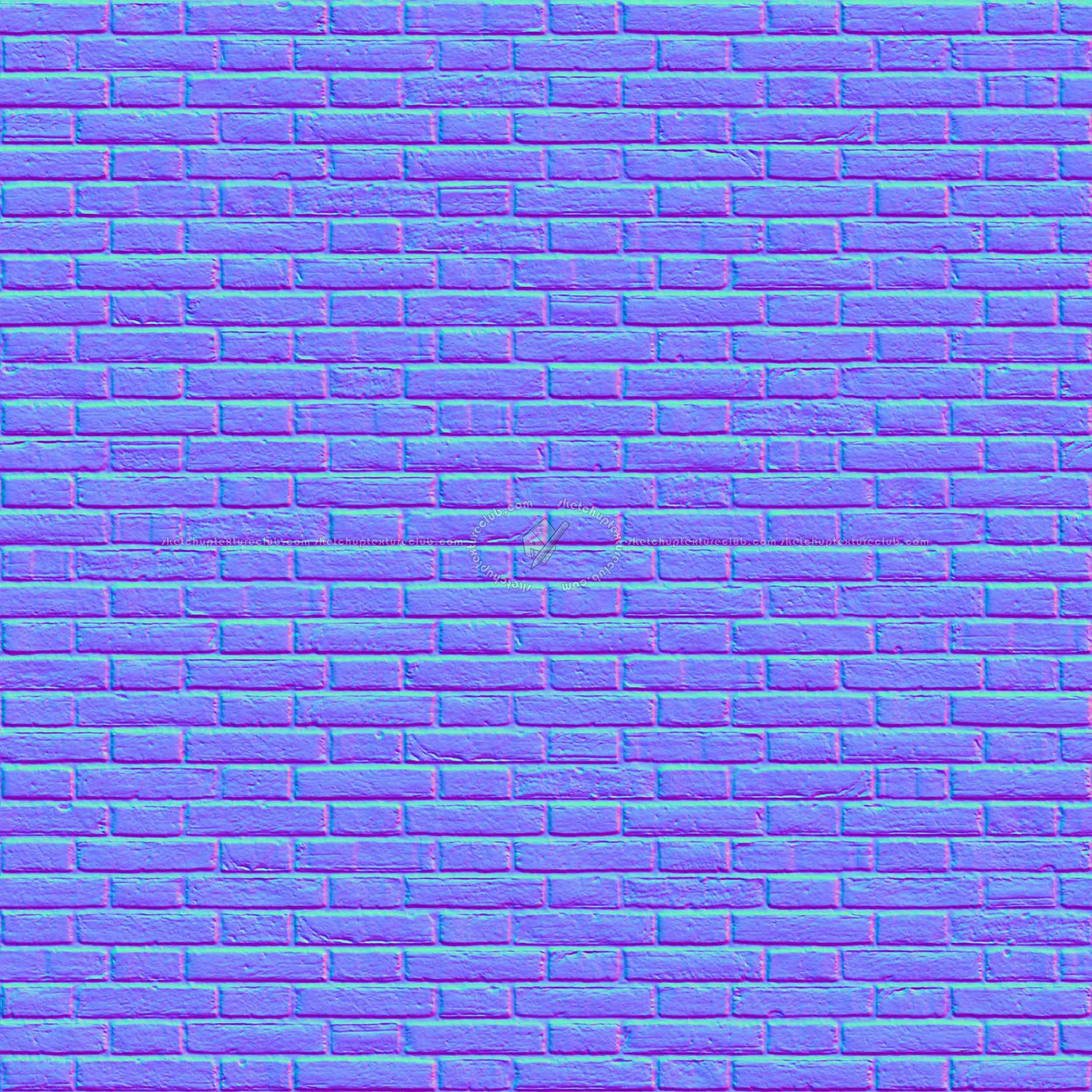 Textures   -   ARCHITECTURE   -   BRICKS   -   Facing Bricks   -   Rustic  - Rustic bricks texture seamless 00231 - Normal