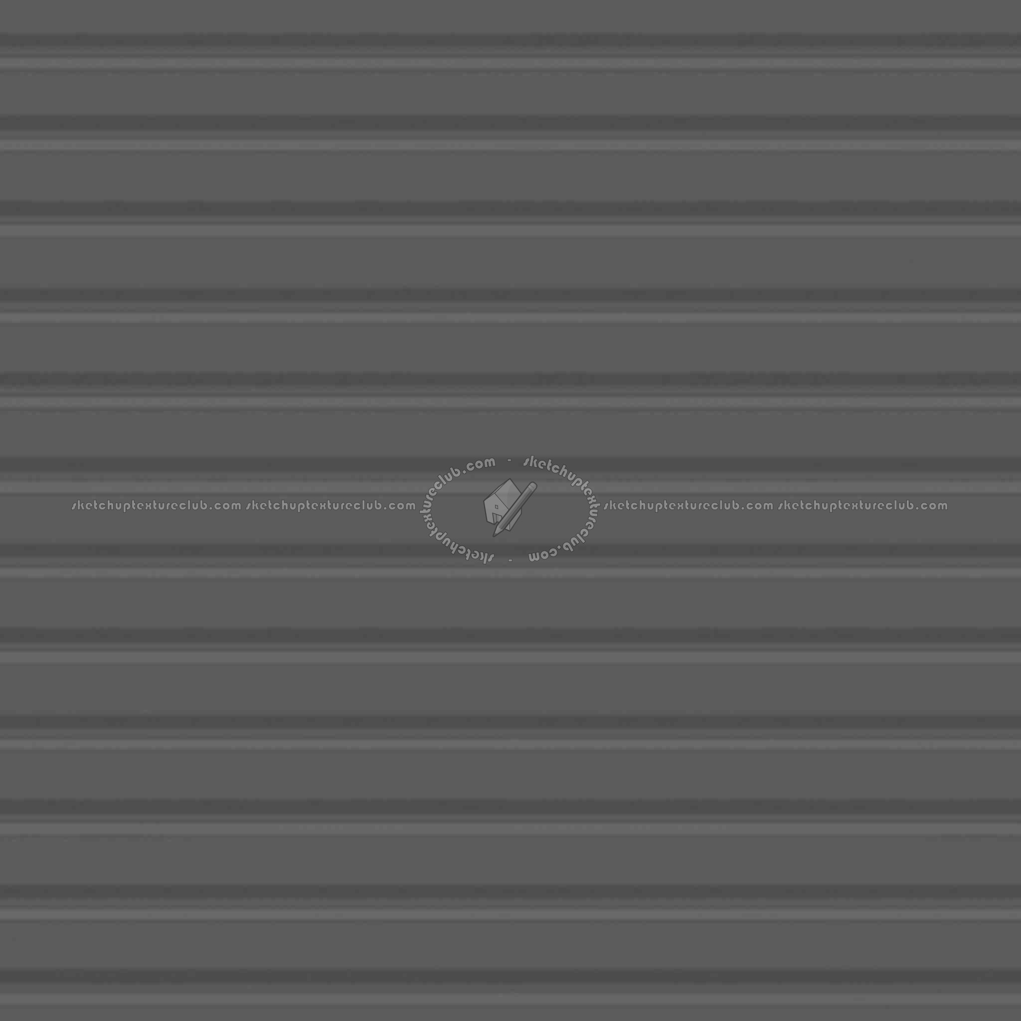 Textures   -   MATERIALS   -   METALS   -   Corrugated  - White painted corrugated metal texture seamless 09975 - Specular