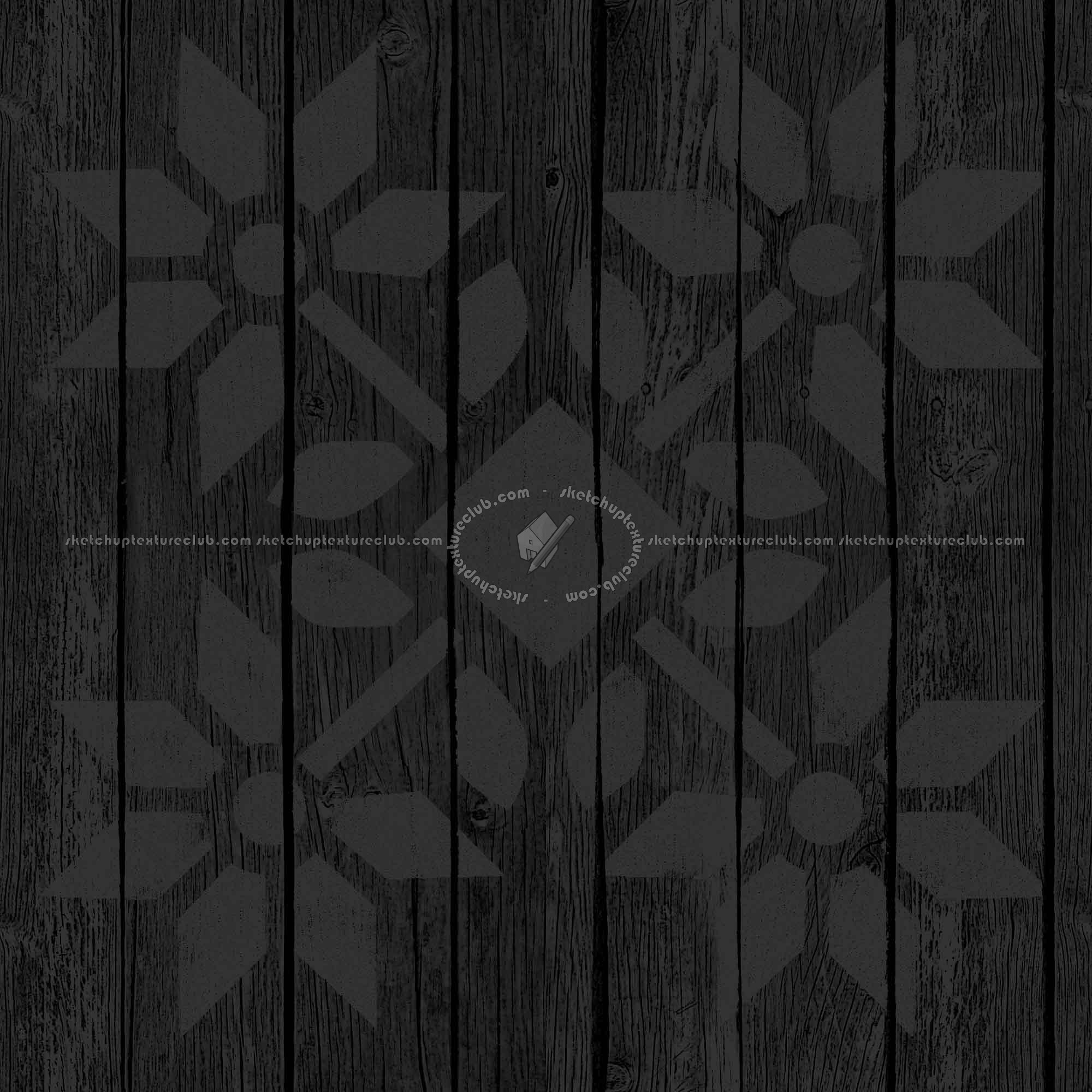 Textures   -   ARCHITECTURE   -   WOOD FLOORS   -   Decorated  - Parquet decorated stencil texture seamless 04683 - Specular