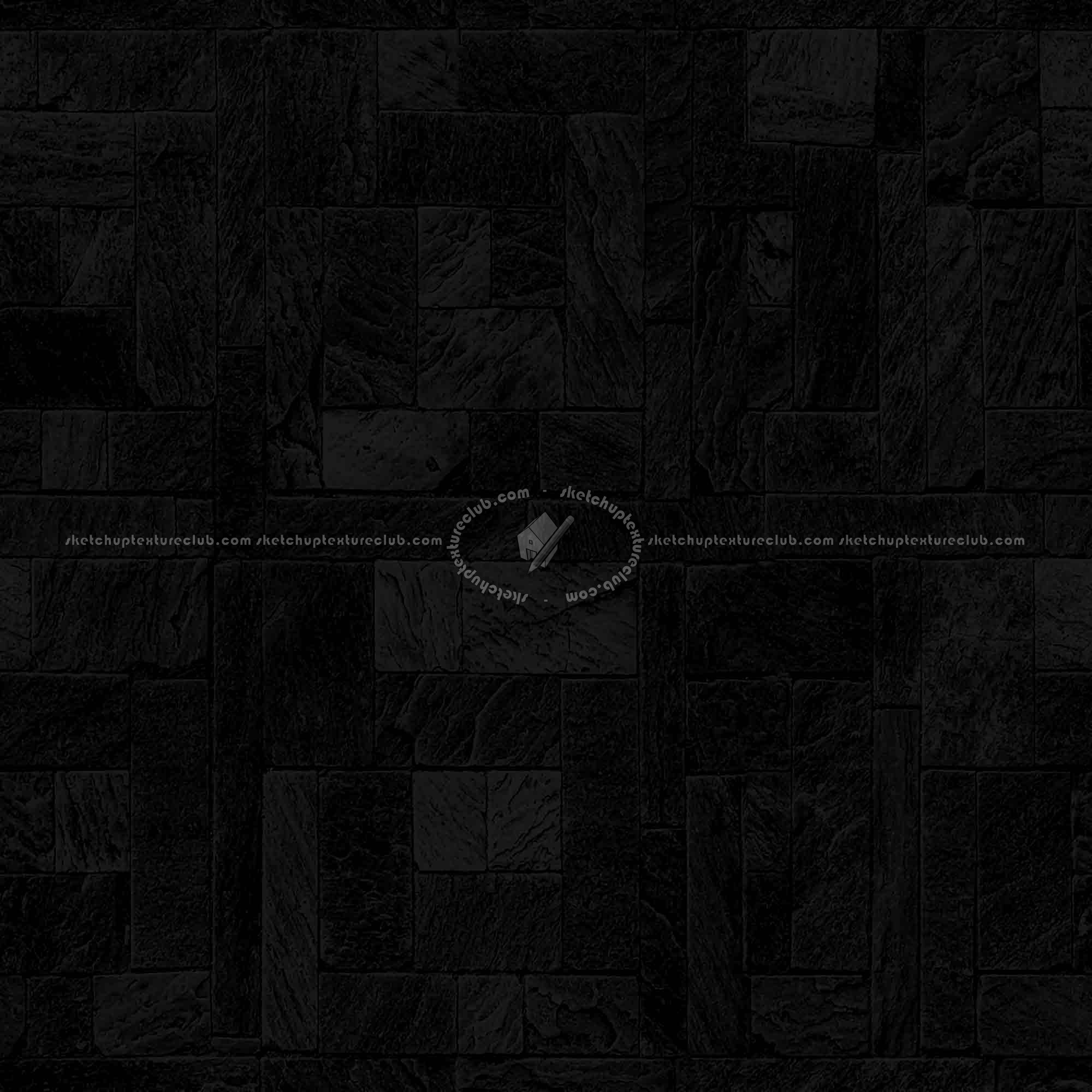 Textures   -   ARCHITECTURE   -   PAVING OUTDOOR   -   Pavers stone   -   Blocks mixed  - Pavers stone mixed size texture seamless 06145 - Specular