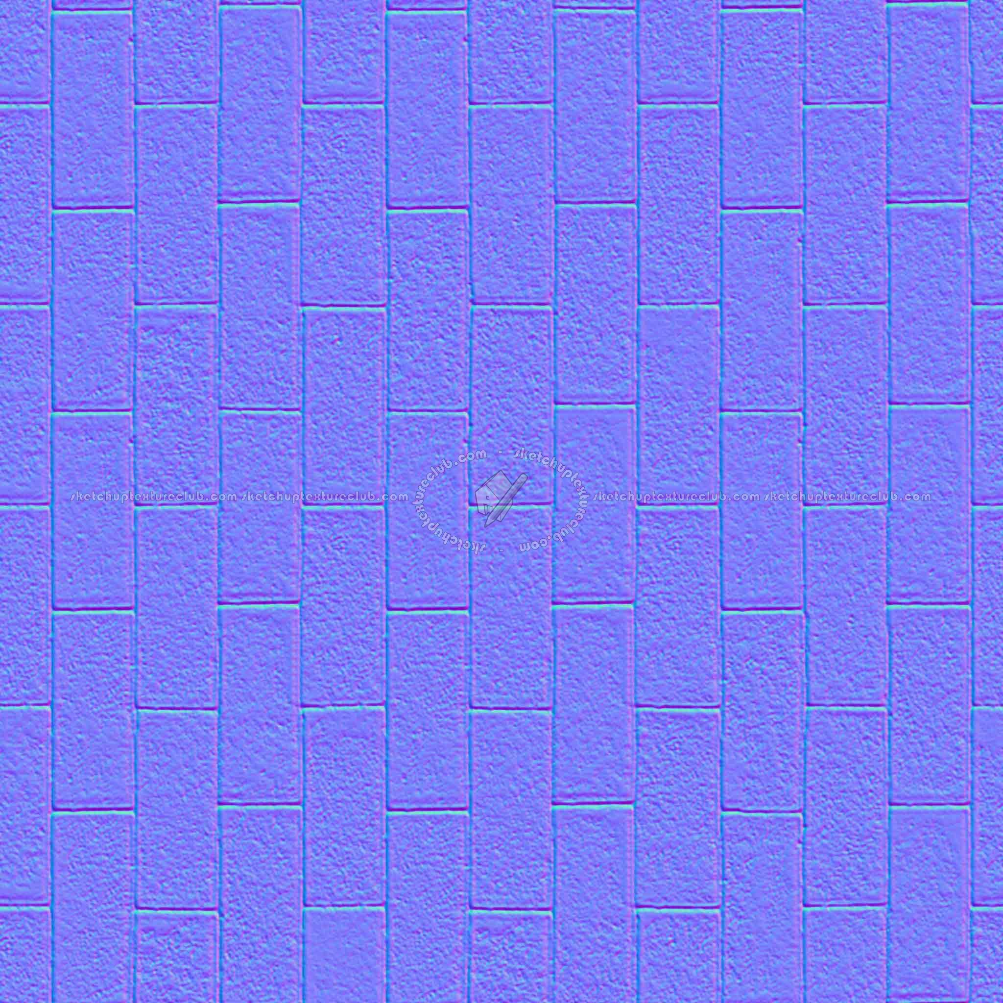 Textures   -   ARCHITECTURE   -   PAVING OUTDOOR   -   Concrete   -   Blocks regular  - Paving outdoor polished concrete regular block texture seamless 05684 - Normal