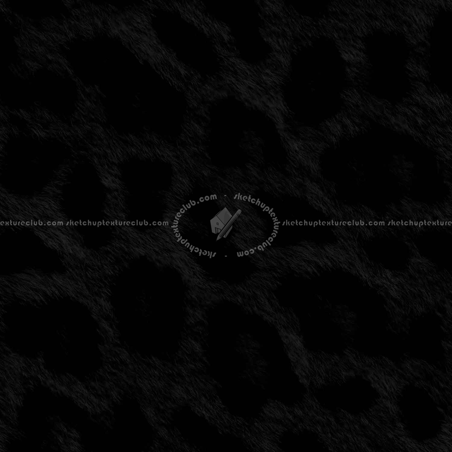 Textures   -   MATERIALS   -   FUR ANIMAL  - Leopard faux fake fur animal texture seamless 09556 - Specular