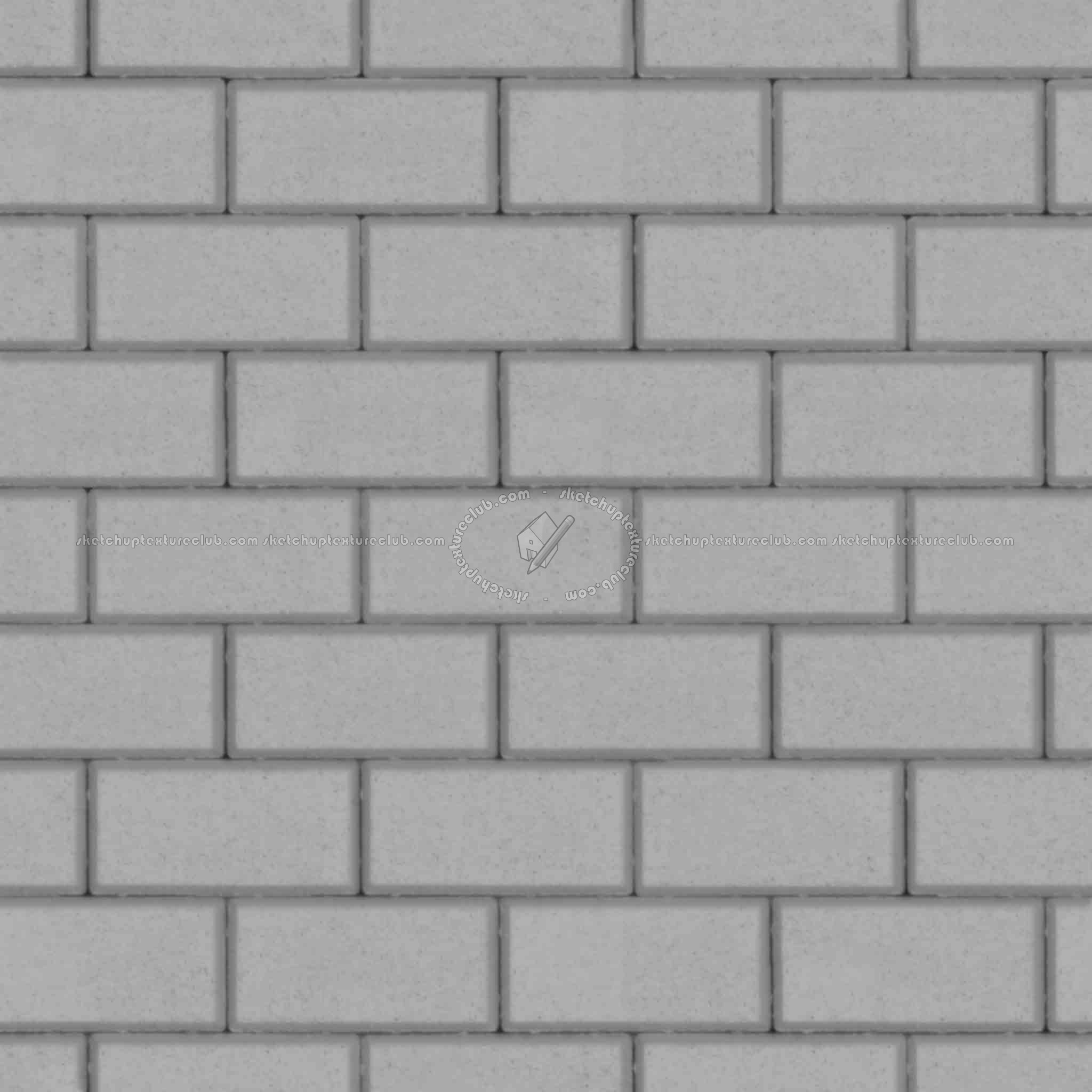 Textures   -   ARCHITECTURE   -   PAVING OUTDOOR   -   Concrete   -   Blocks regular  - Paving concrete regular block texture seamless 05631 - Displacement