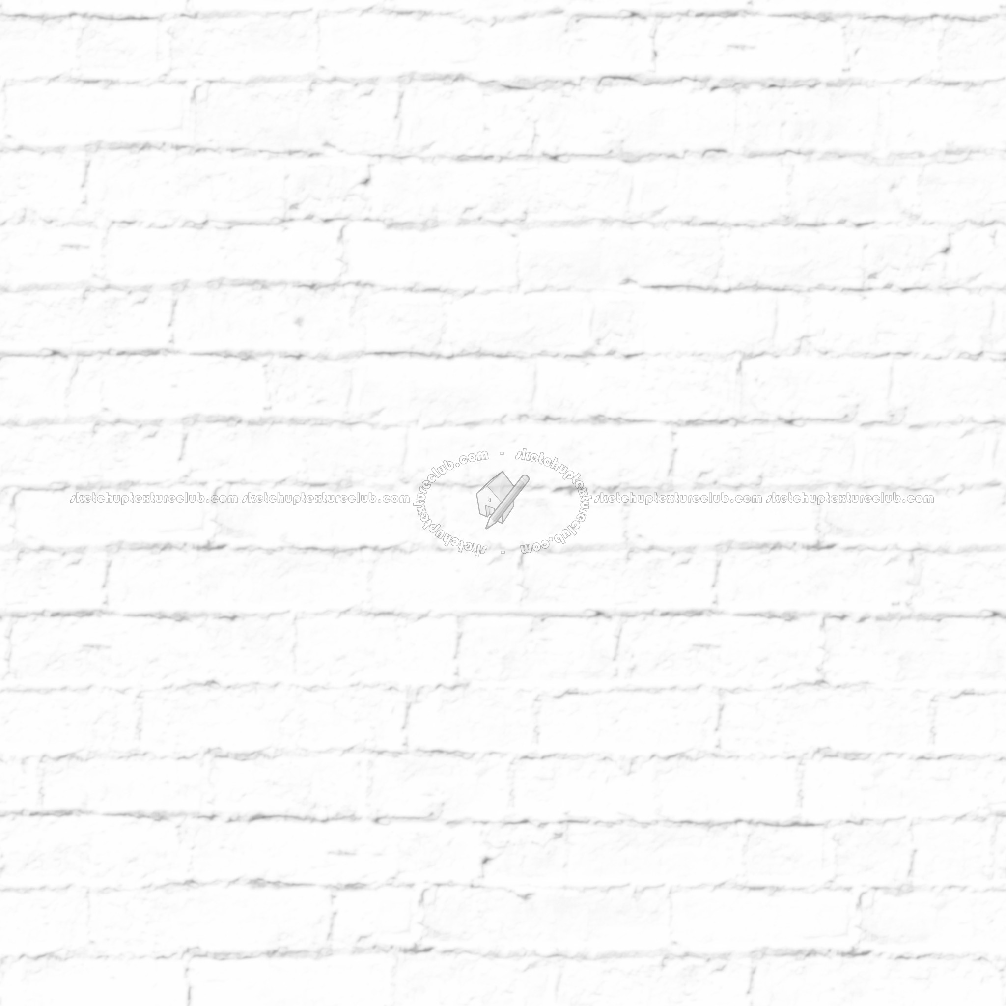 Textures   -   ARCHITECTURE   -   BRICKS   -   White Bricks  - White bricks texture seamless 00495 - Ambient occlusion