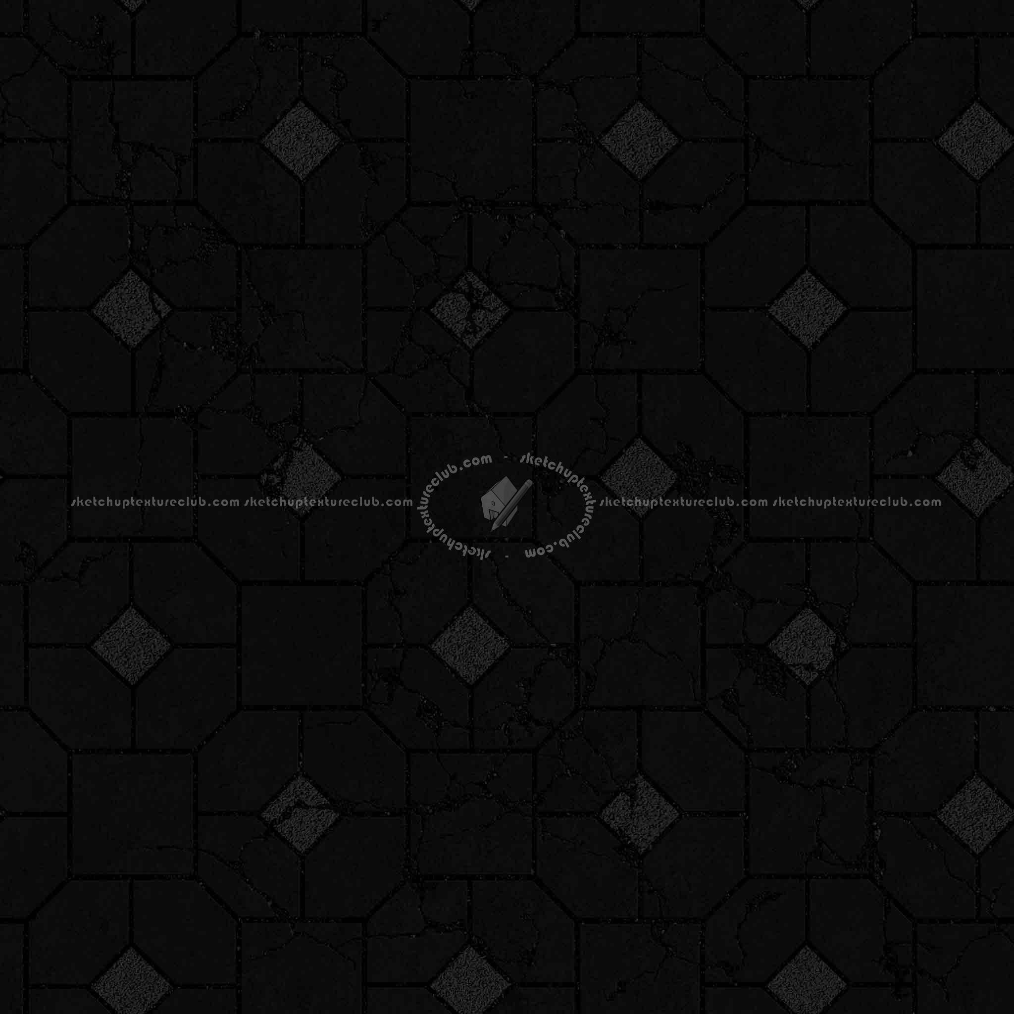 Textures   -   ARCHITECTURE   -   PAVING OUTDOOR   -   Concrete   -   Blocks damaged  - Concrete paving outdoor damaged texture seamless 05539 - Specular