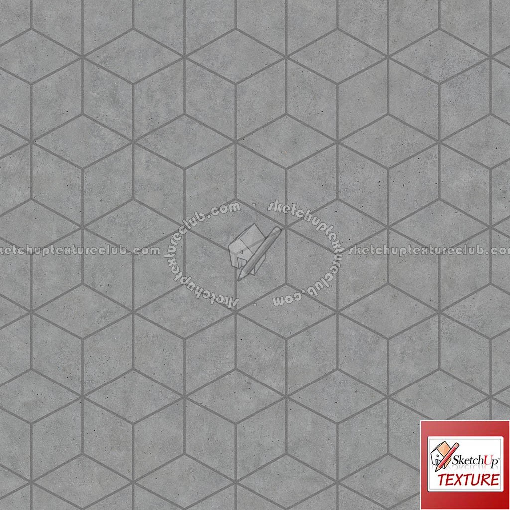 Textures   -   ARCHITECTURE   -   PAVING OUTDOOR   -   Hexagonal  - Concrete paving hexagon PBR texture seamless 21841 (seamless)