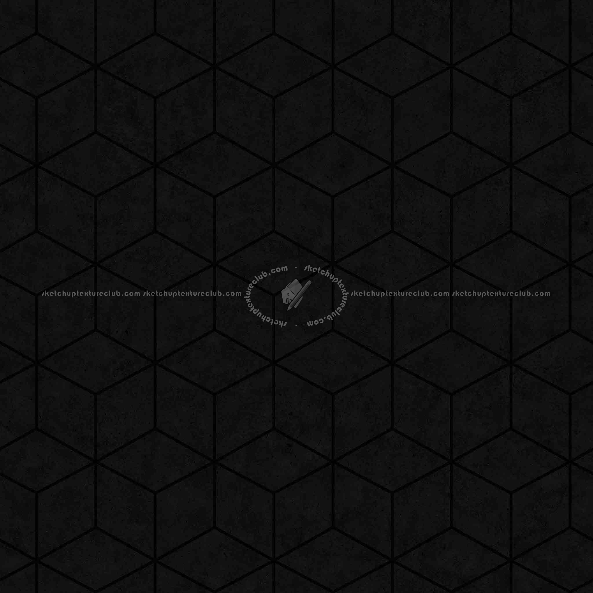 Textures   -   ARCHITECTURE   -   PAVING OUTDOOR   -   Hexagonal  - Concrete paving hexagon PBR texture seamless 21841 - Specular