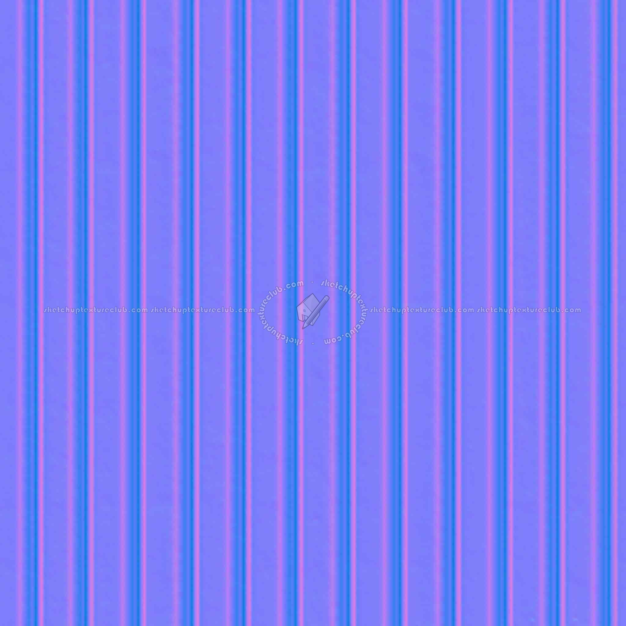 Textures   -   MATERIALS   -   METALS   -   Corrugated  - Painted corrugated metal texture seamless 09977 - Normal