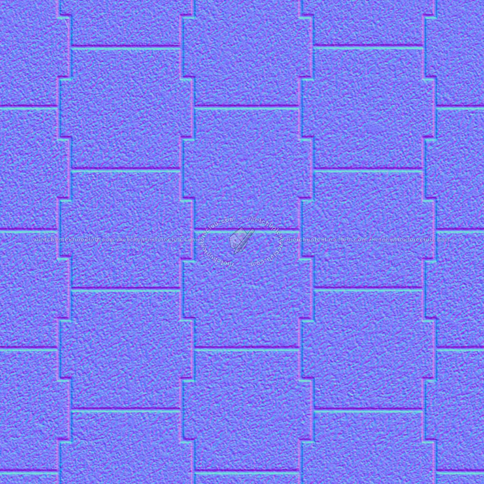 Textures   -   ARCHITECTURE   -   PAVING OUTDOOR   -   Concrete   -   Blocks mixed  - Paving concrete mixed size texture seamless 05620 - Normal