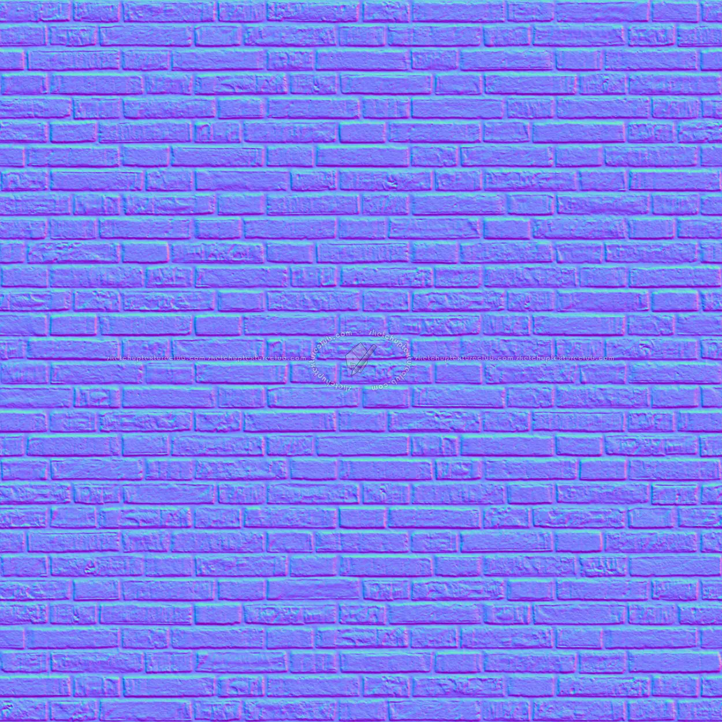 Textures   -   ARCHITECTURE   -   BRICKS   -   Facing Bricks   -   Rustic  - Rustic bricks texture seamless 00233 - Normal
