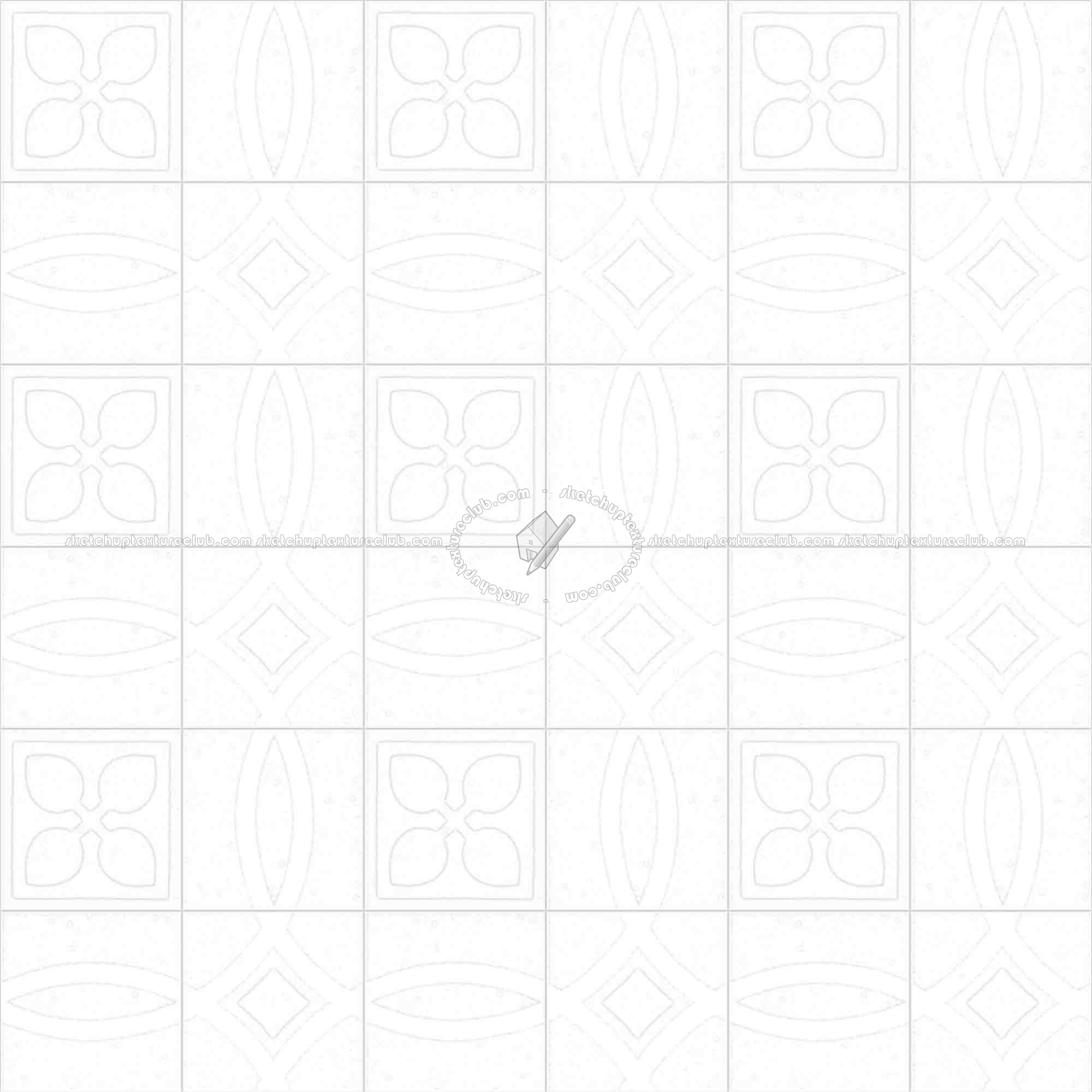 Textures   -   ARCHITECTURE   -   TILES INTERIOR   -   Cement - Encaustic   -   Cement  - Cement concrete tile texture seamless 13375 - Ambient occlusion