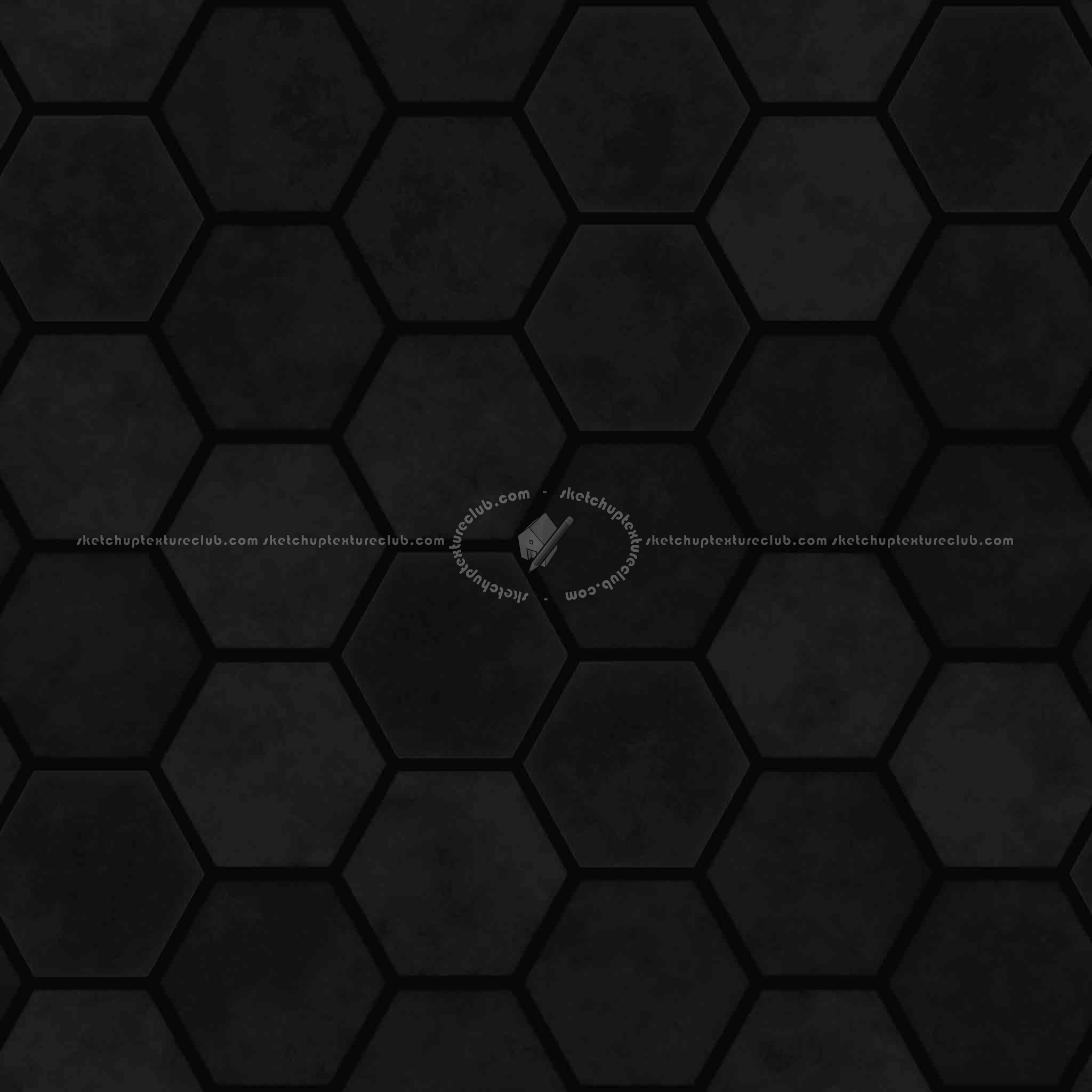 Textures   -   ARCHITECTURE   -   PAVING OUTDOOR   -   Hexagonal  - Concrete paving hexagon PBR texture seamless 21842 - Specular