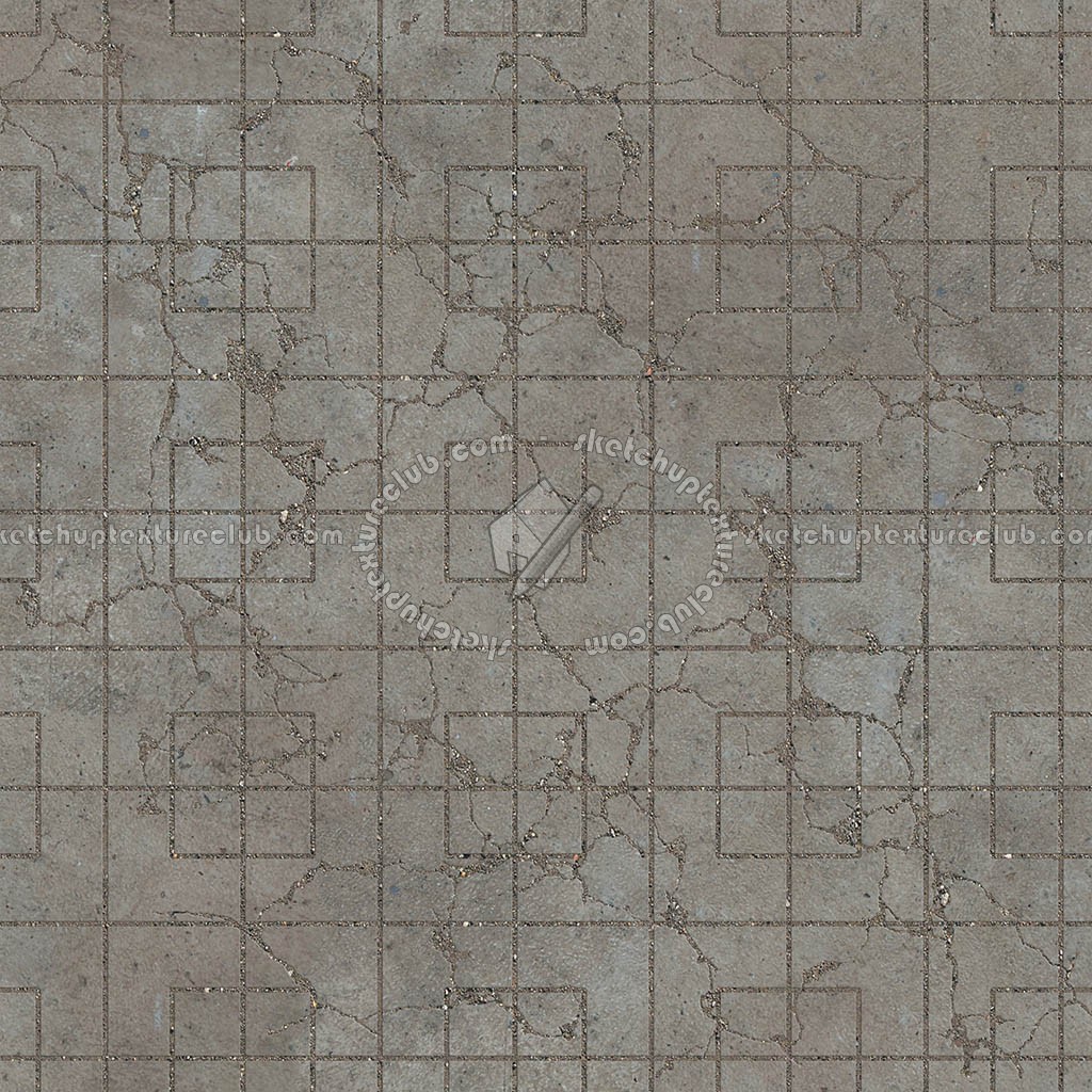 Textures   -   ARCHITECTURE   -   PAVING OUTDOOR   -   Concrete   -   Blocks damaged  - Concrete paving outdoor damaged texture seamless 05540 (seamless)