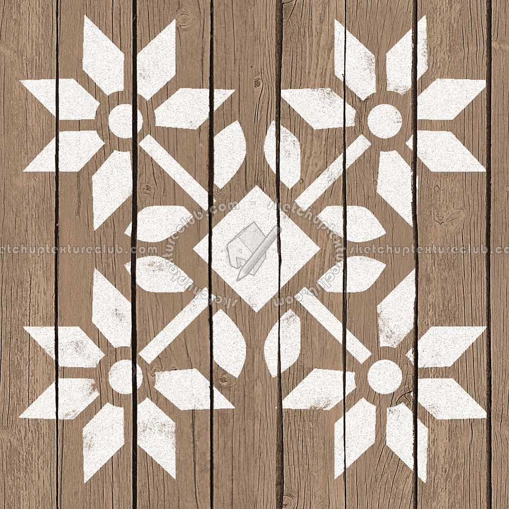 Textures   -   ARCHITECTURE   -   WOOD FLOORS   -   Decorated  - Parquet decorated stencil texture seamless 04685 (seamless)