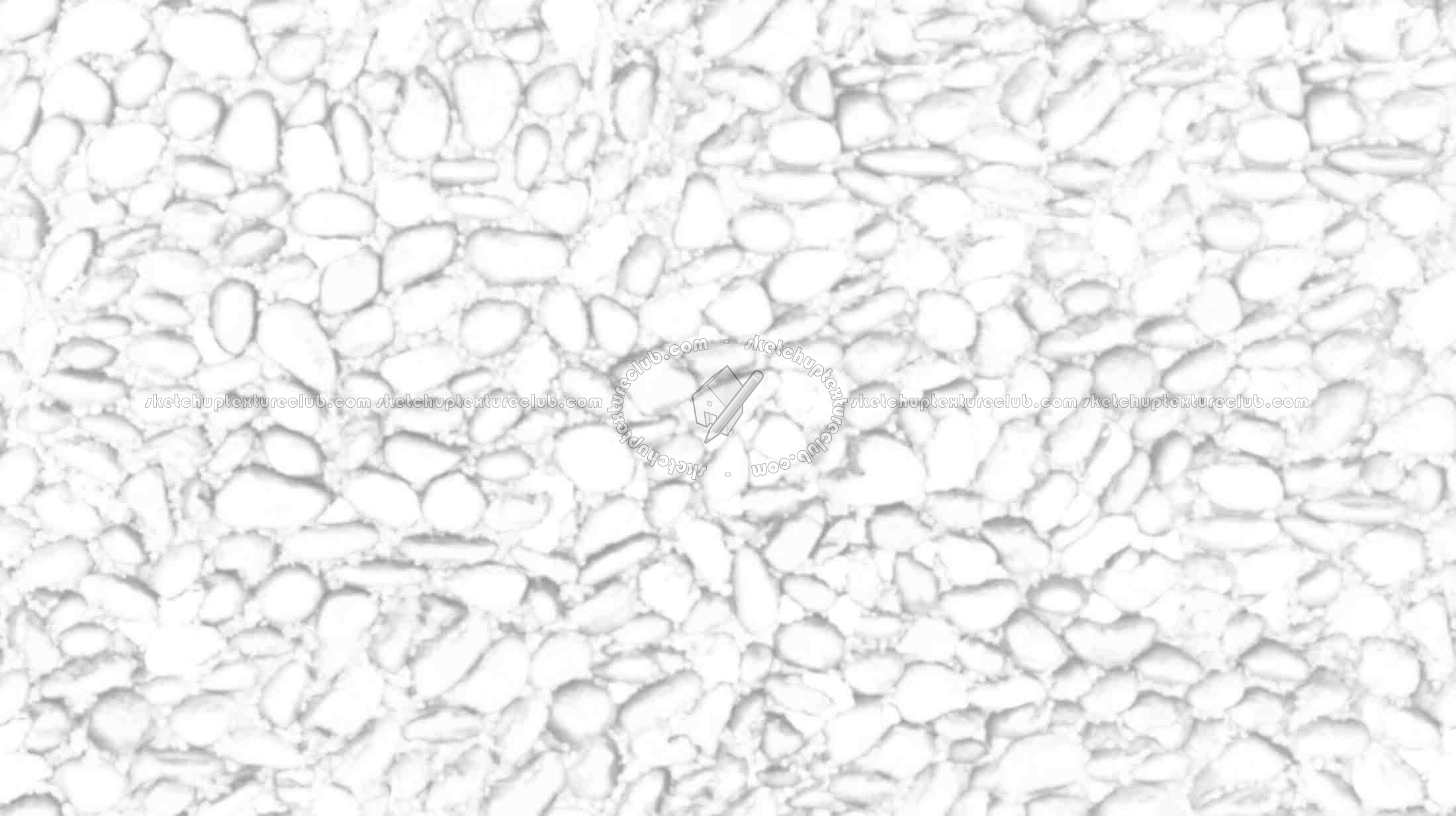 Textures   -   ARCHITECTURE   -   ROADS   -   Paving streets   -   Rounded cobble  - Road wet rounded cobblestone texture seamless 19736 - Ambient occlusion