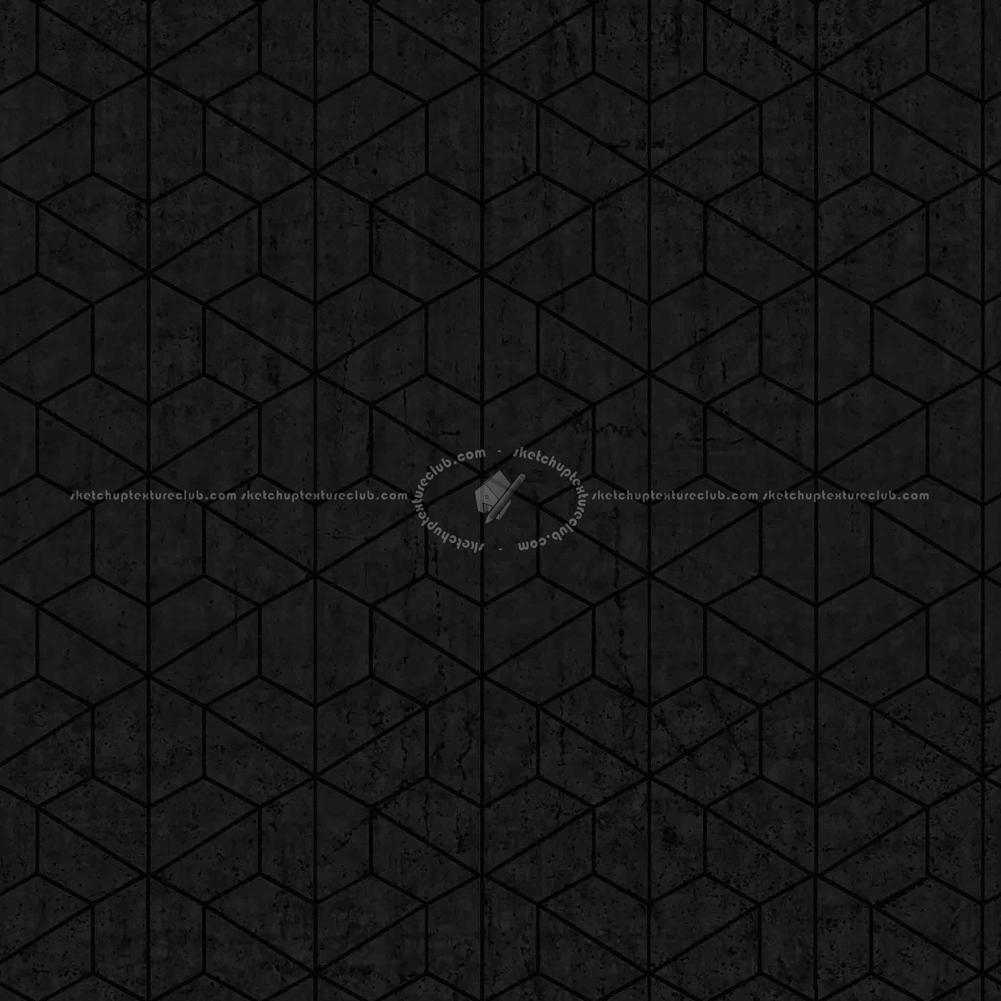 Textures   -   ARCHITECTURE   -   PAVING OUTDOOR   -   Concrete   -   Blocks mixed  - Paving concrete mixed size texture seamless 05622 - Specular