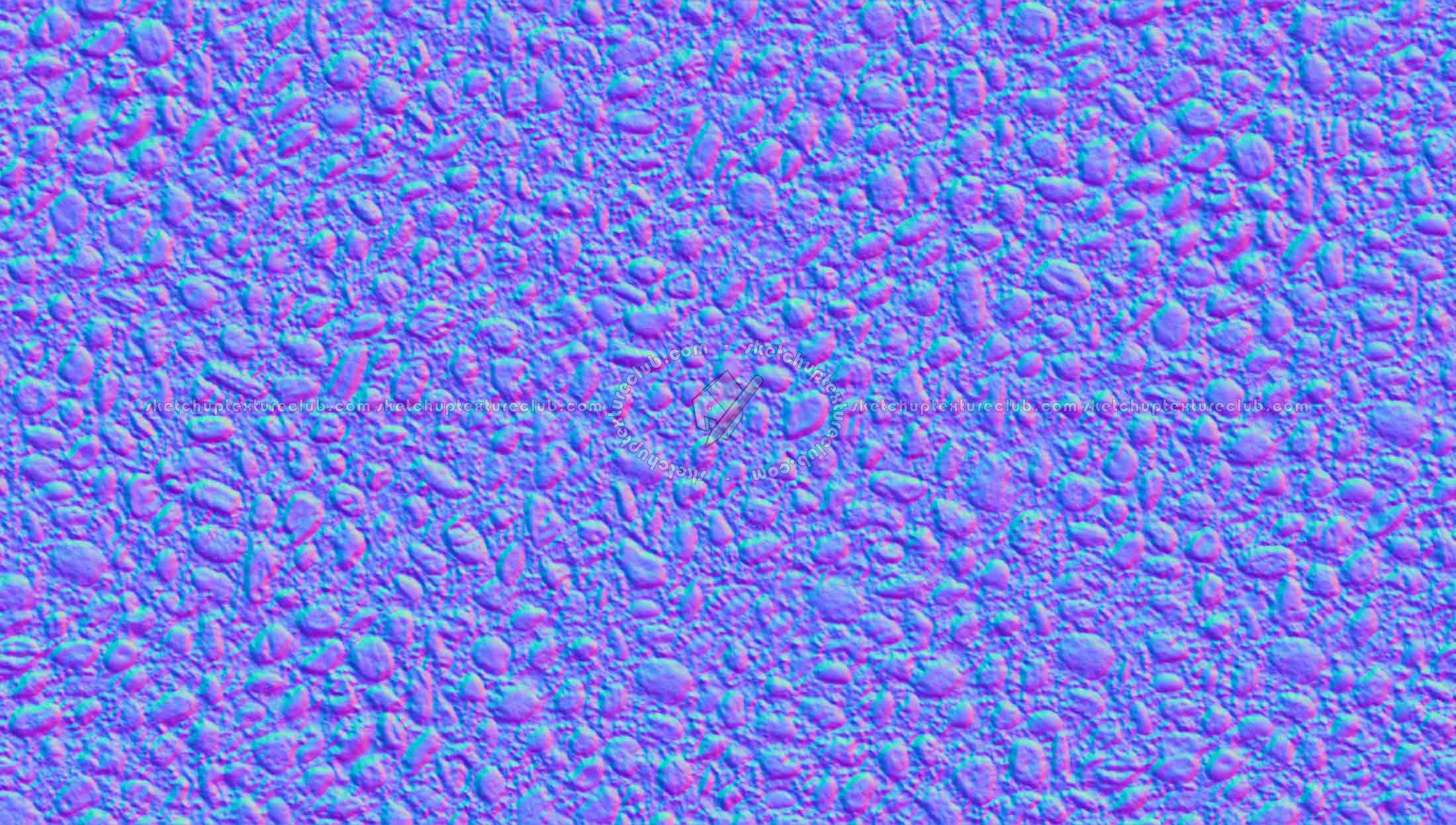 Textures   -   ARCHITECTURE   -   ROADS   -   Paving streets   -   Rounded cobble  - Road rounded cobblestone texture seamless 19737 - Normal