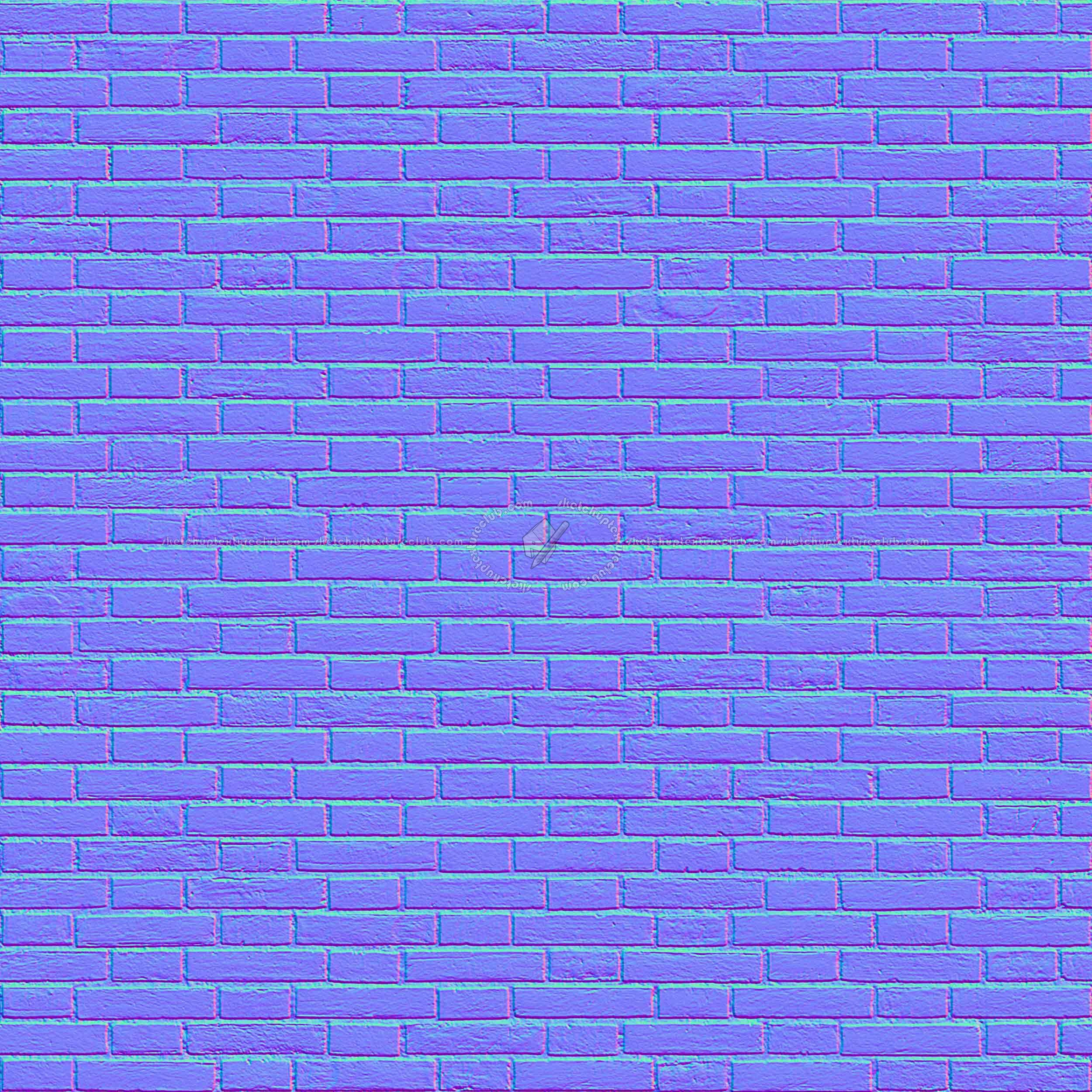 Textures   -   ARCHITECTURE   -   BRICKS   -   Facing Bricks   -   Rustic  - Rustic bricks texture seamless 00235 - Normal