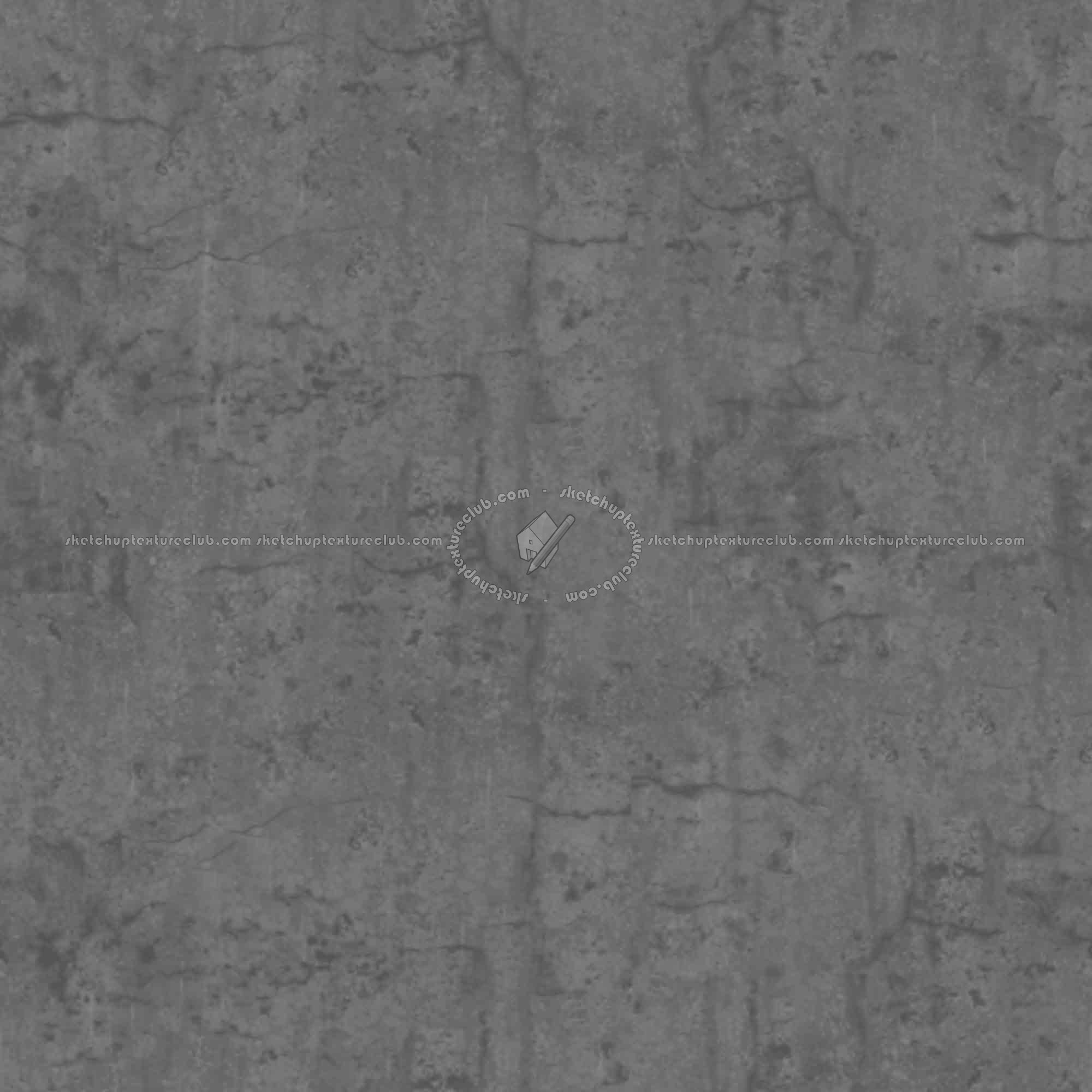 Textures   -   ARCHITECTURE   -   CONCRETE   -   Bare   -   Damaged walls  - Concrete bare damaged texture seamless 01422 - Displacement