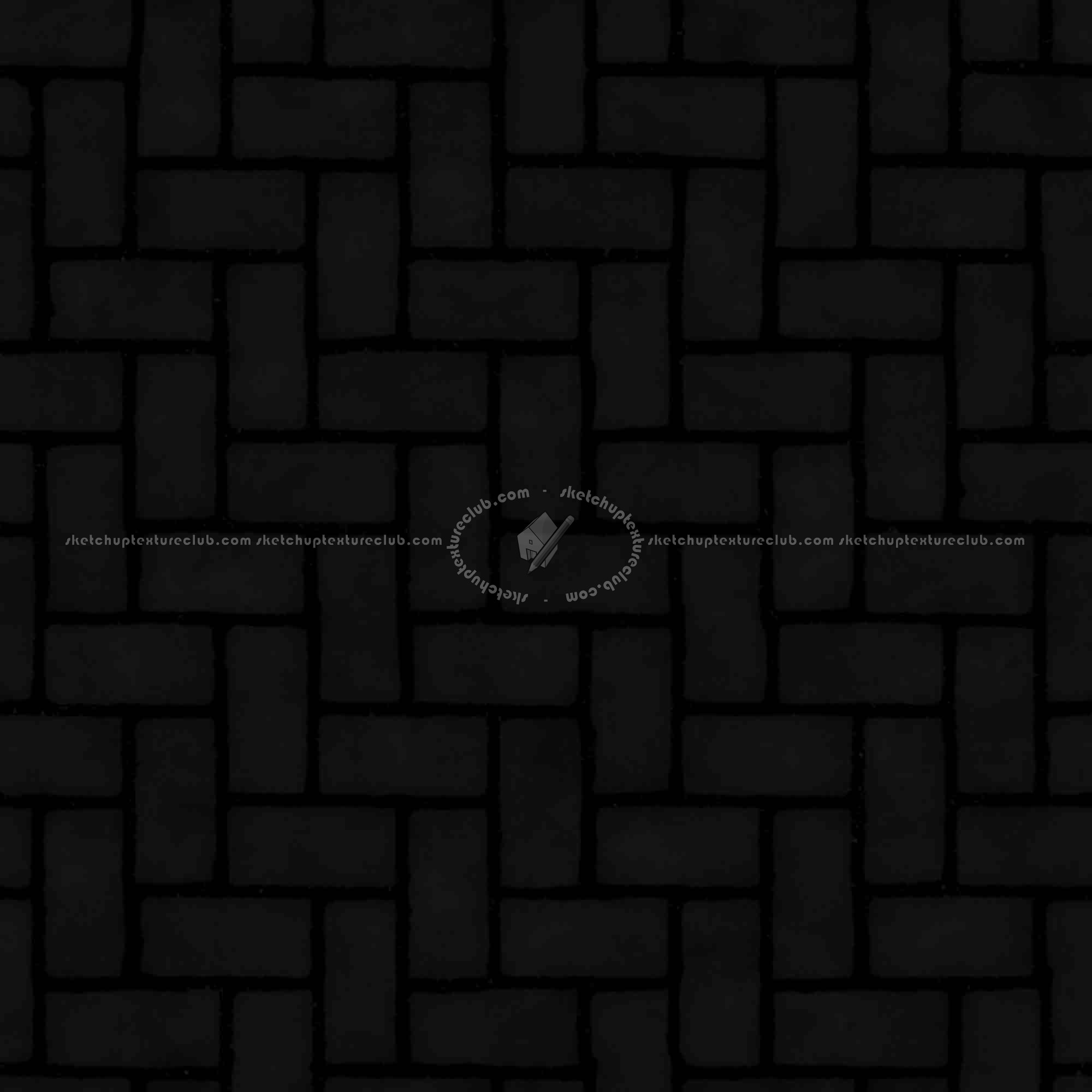 Textures   -   ARCHITECTURE   -   PAVING OUTDOOR   -   Concrete   -   Herringbone  - Concrete paving herringbone outdoor texture seamless 05852 - Specular