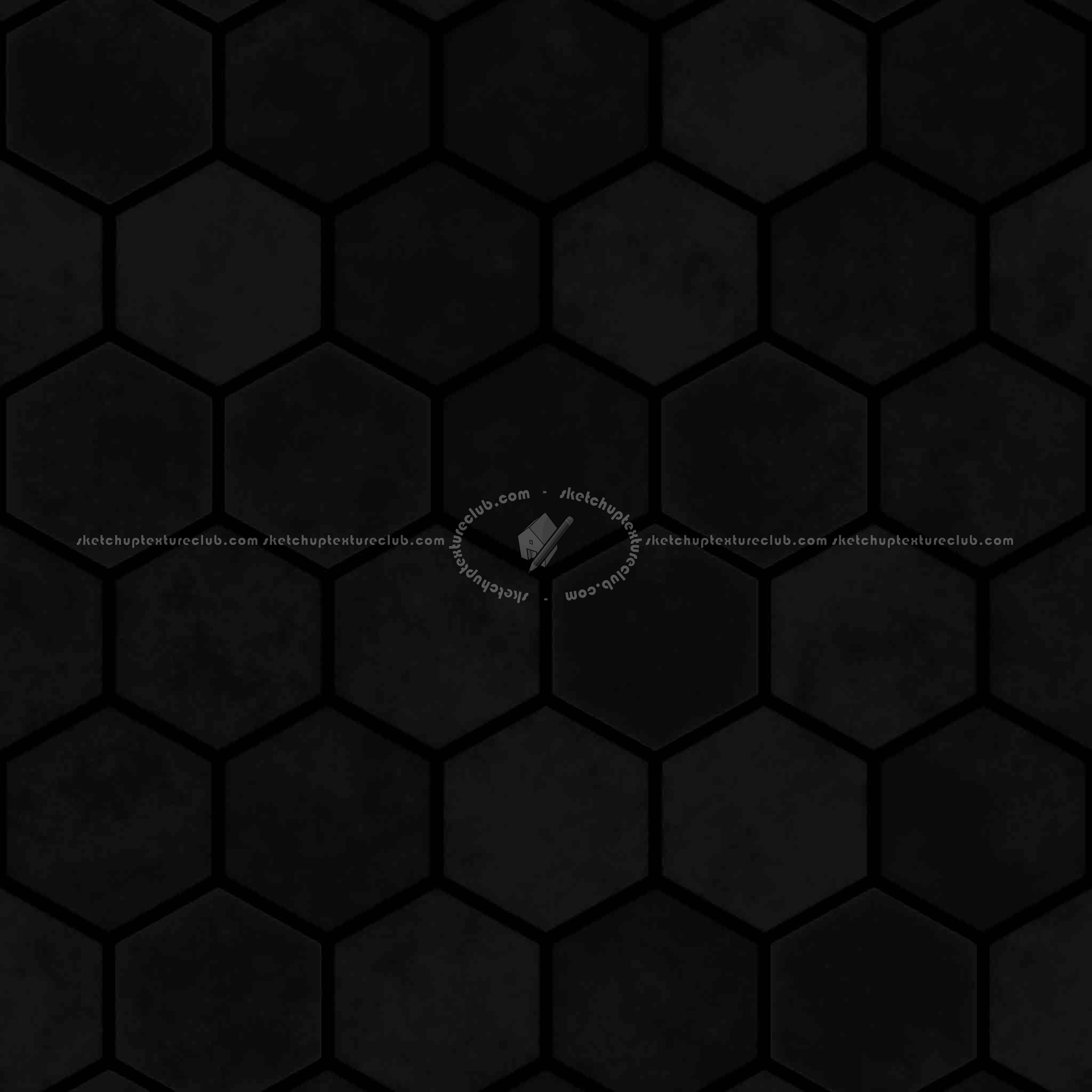 Textures   -   ARCHITECTURE   -   PAVING OUTDOOR   -   Hexagonal  - Concrete paving hexagon PBR texture seamless 21844 - Specular